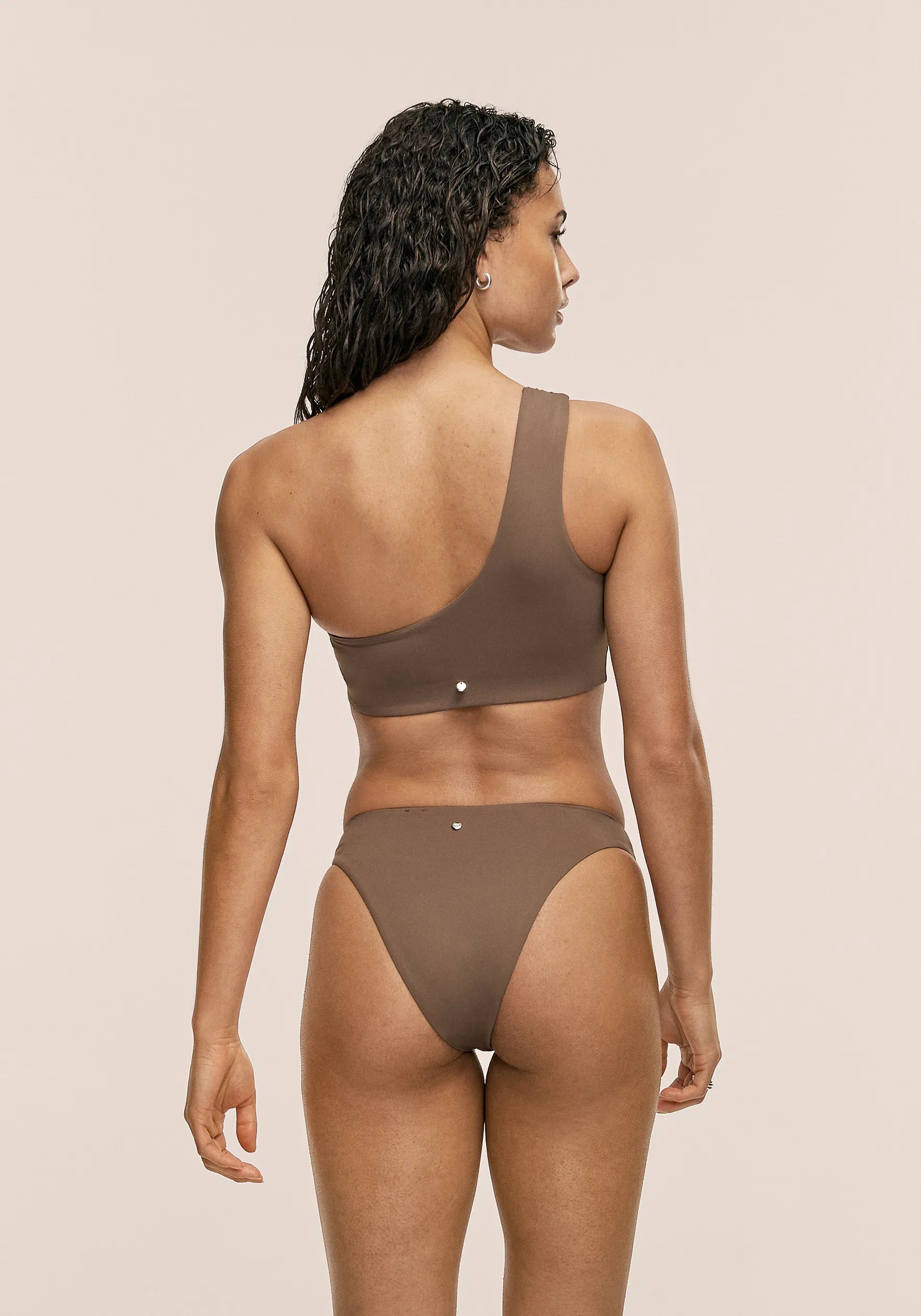 Casall Twist Bikini Top top bikini kaki senza ferretto