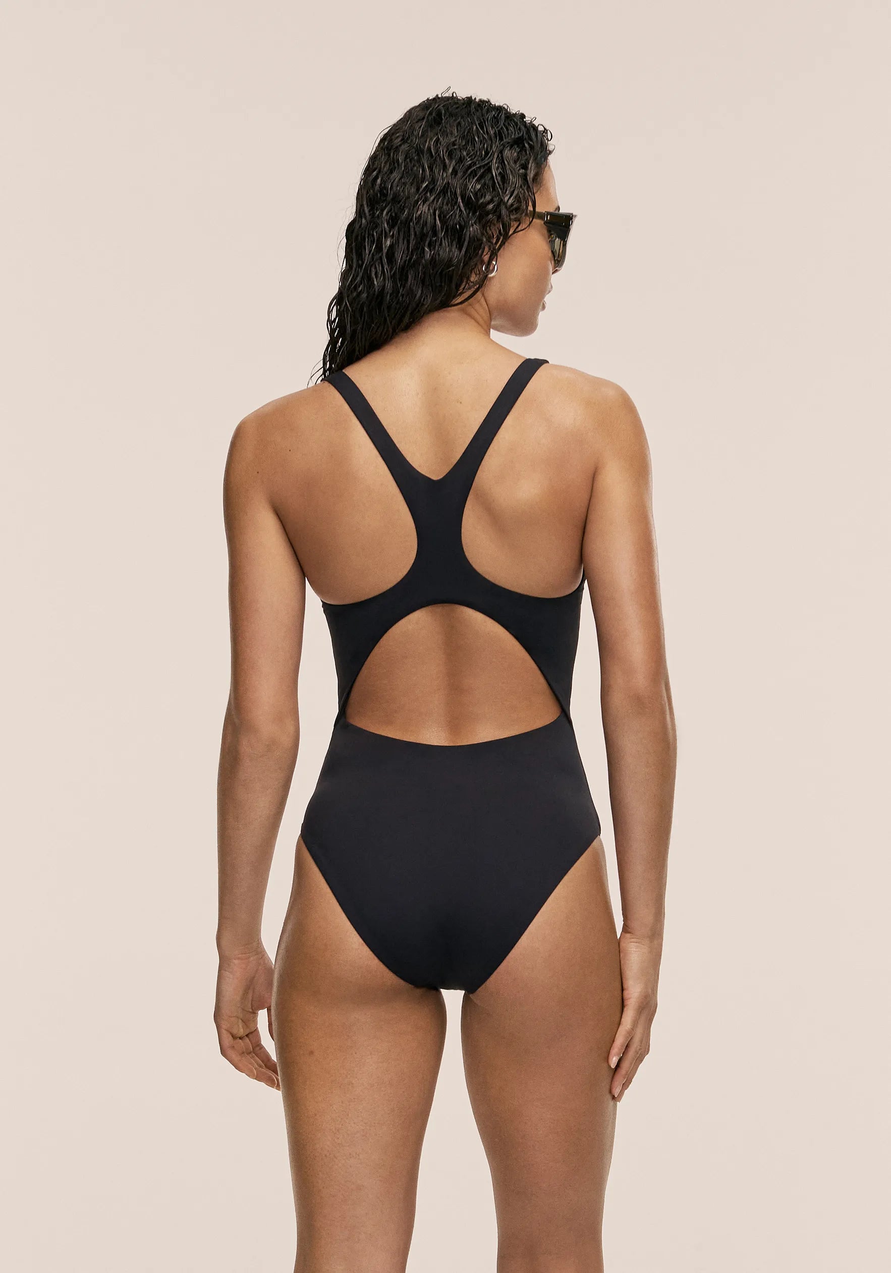 Casall Deep Racerback costume intero nero UV50+