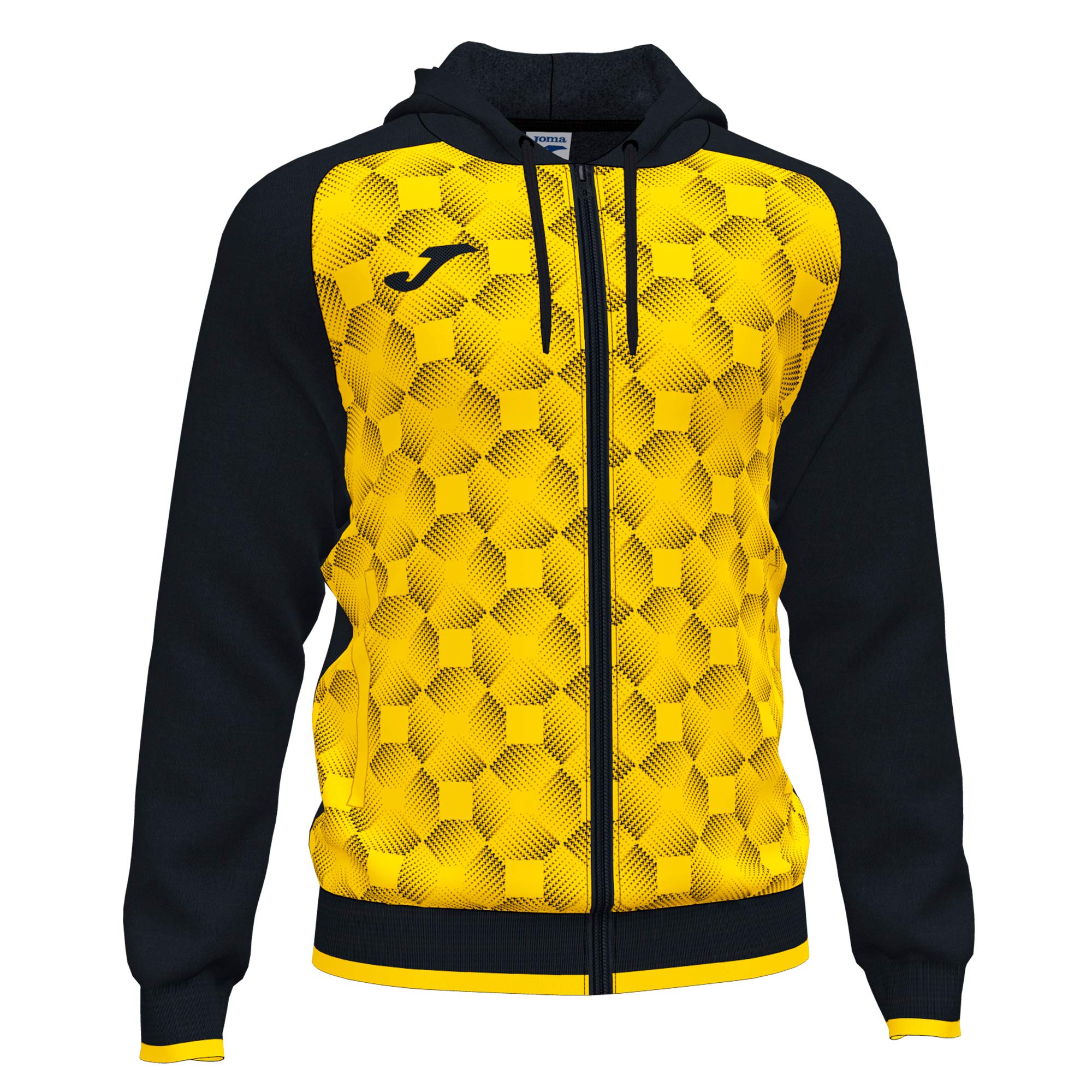Joma Supernova III felpa uomo nero bianco con cappuccio