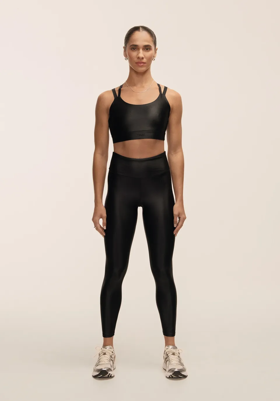 Casall Glitz High Waist Tights leggings Nero lucidi