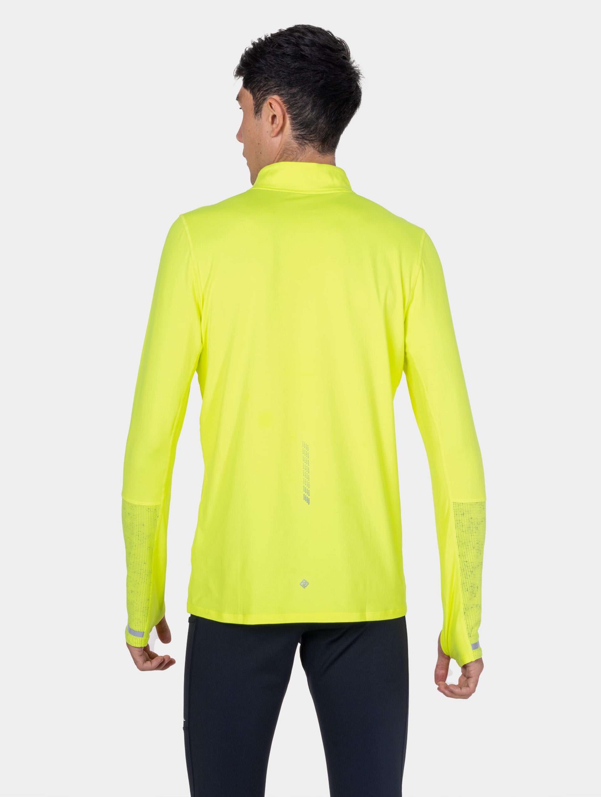 Ronhill Tech Reflect 1/2 Zip maglia running Fluo Zest riflettente