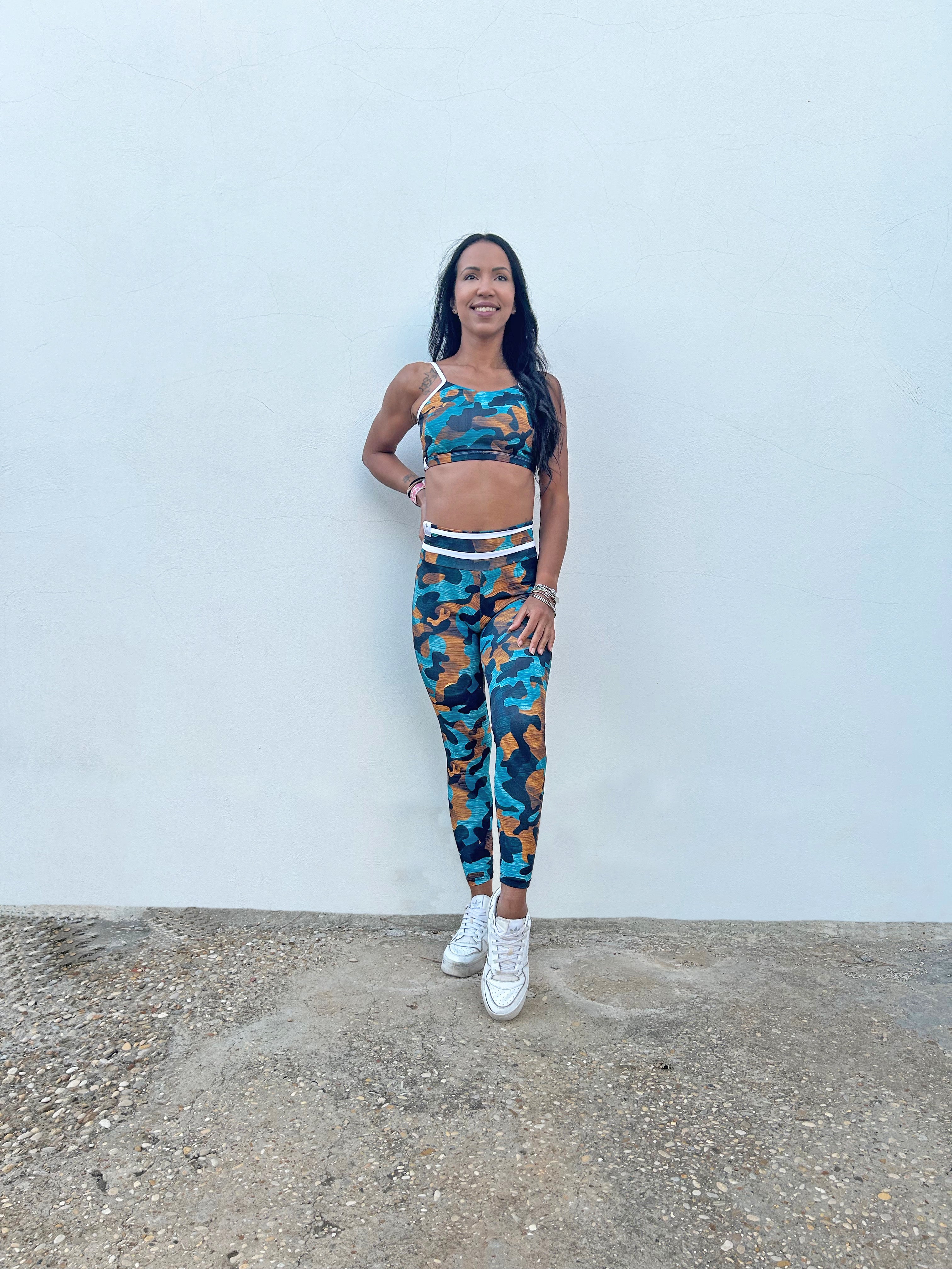 VB Camo leggings push up traspiranti