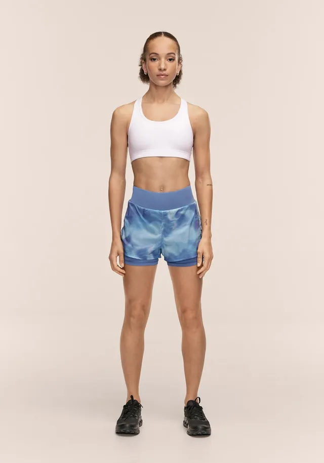 Casall Breeze Printed Running Short shorts corsa blu leggeri
