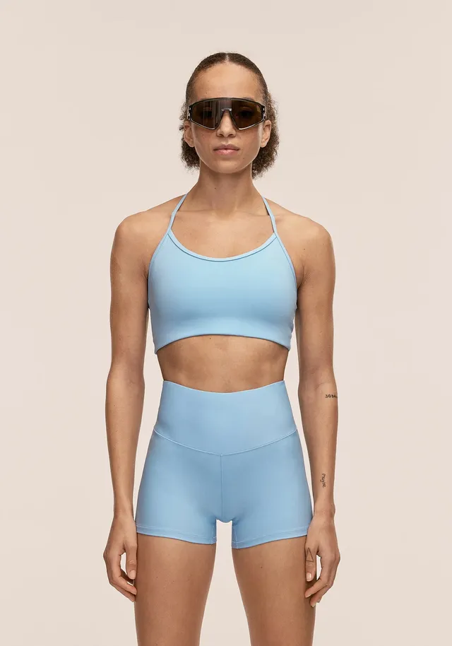 Casall Sleek Strappy reggiseno sportivo Blue Lagoon medio