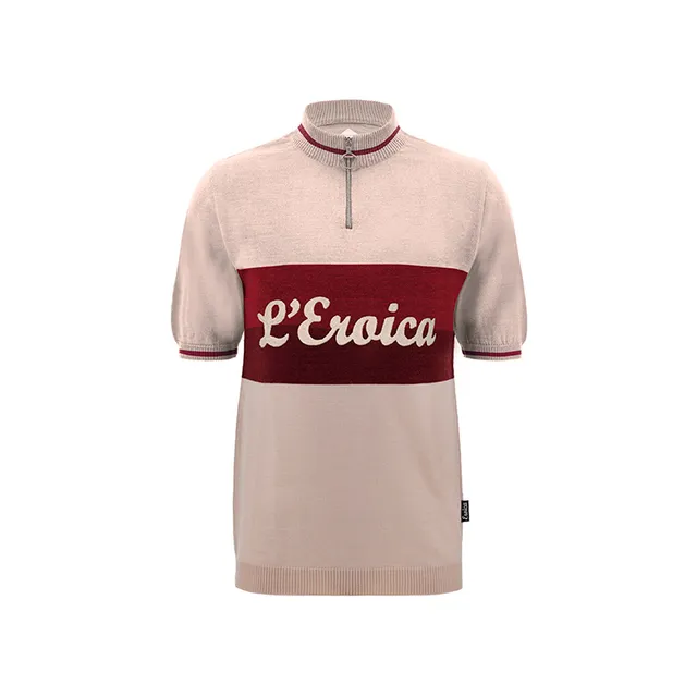 L'Eroica Vino maglia ciclismo lana maniche corte heritage