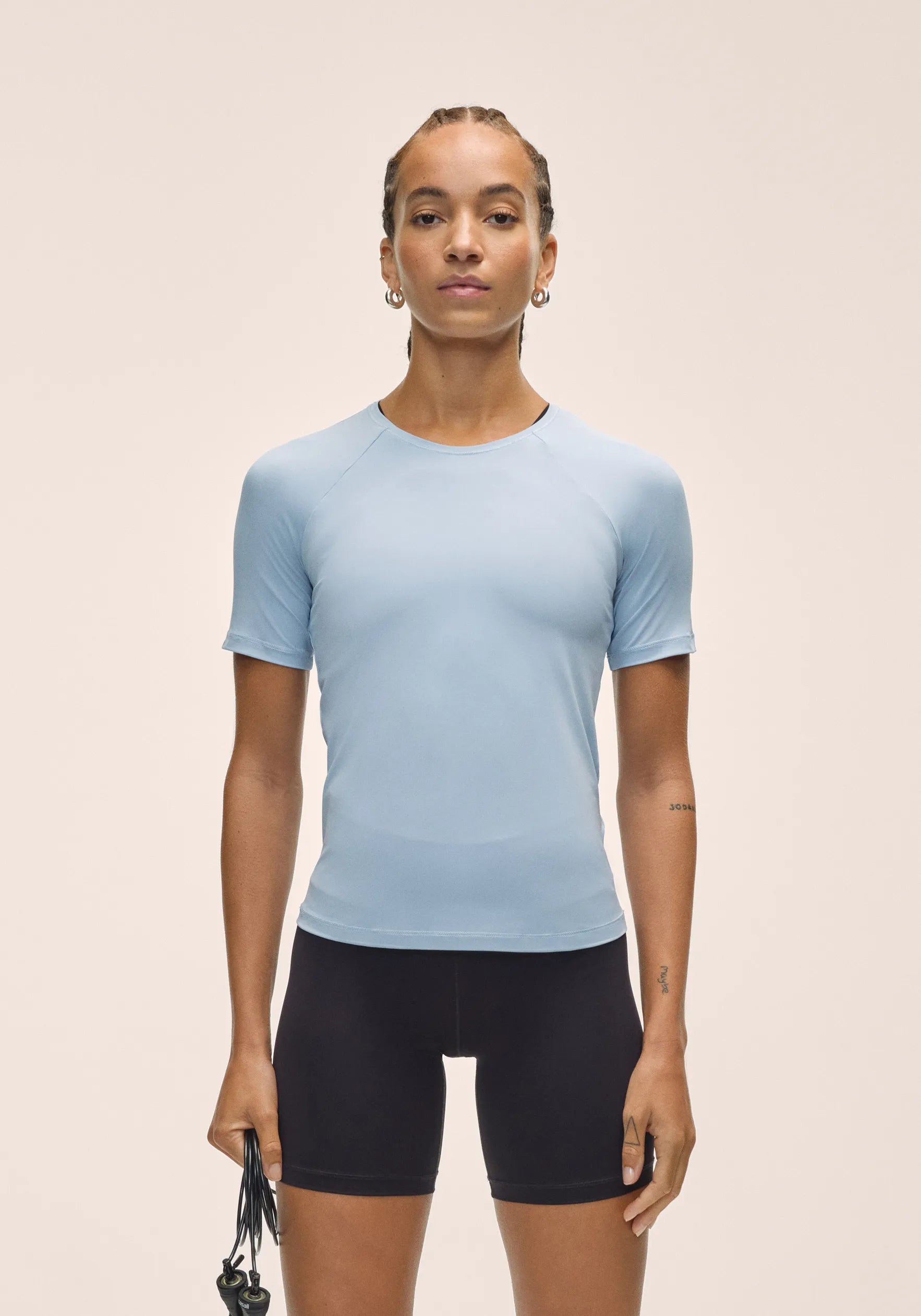 Casall Essential Tee maglietta Dream Blue traspirante