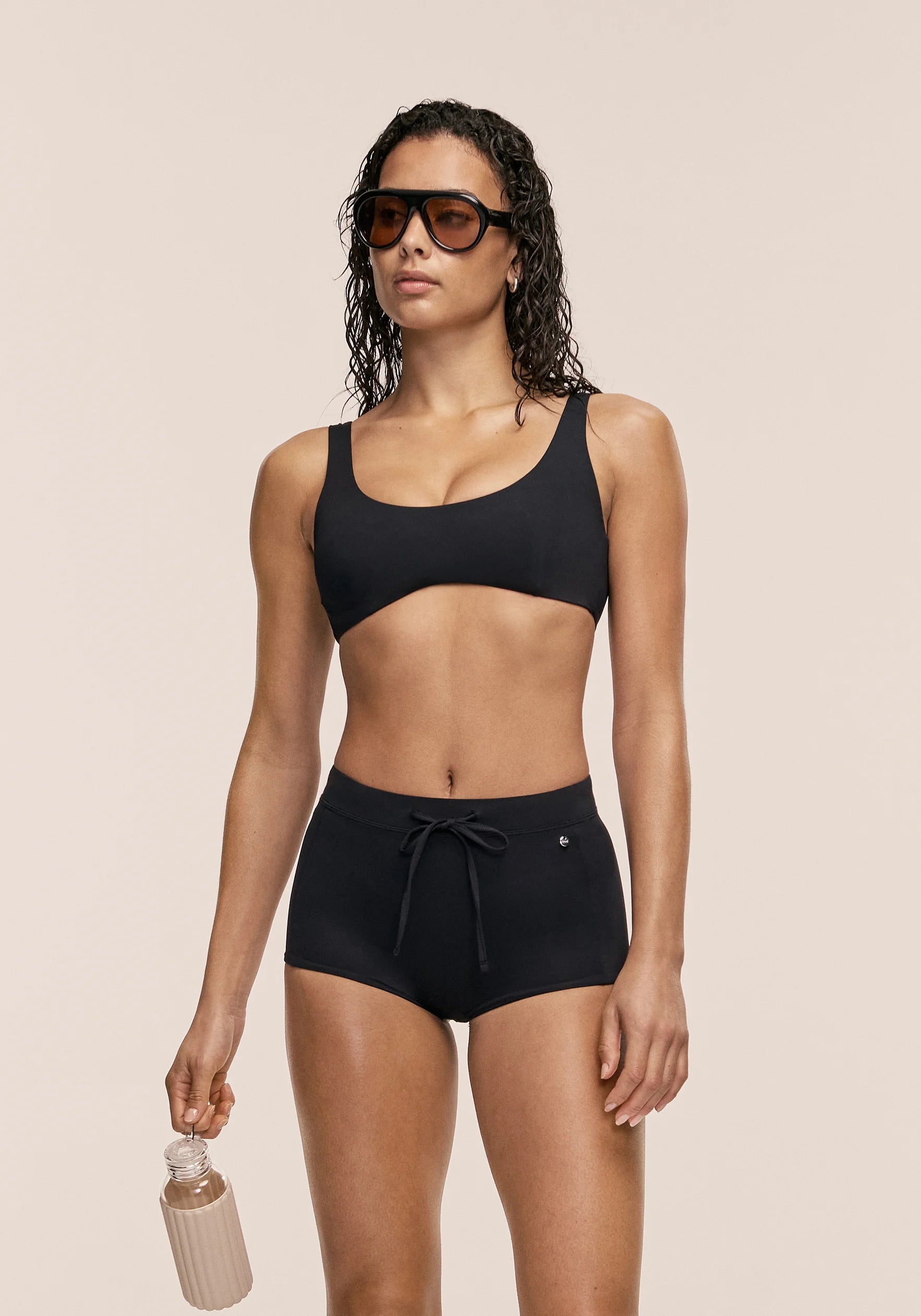 Casall Millenial Bikini Shorts costume nero UV 50+