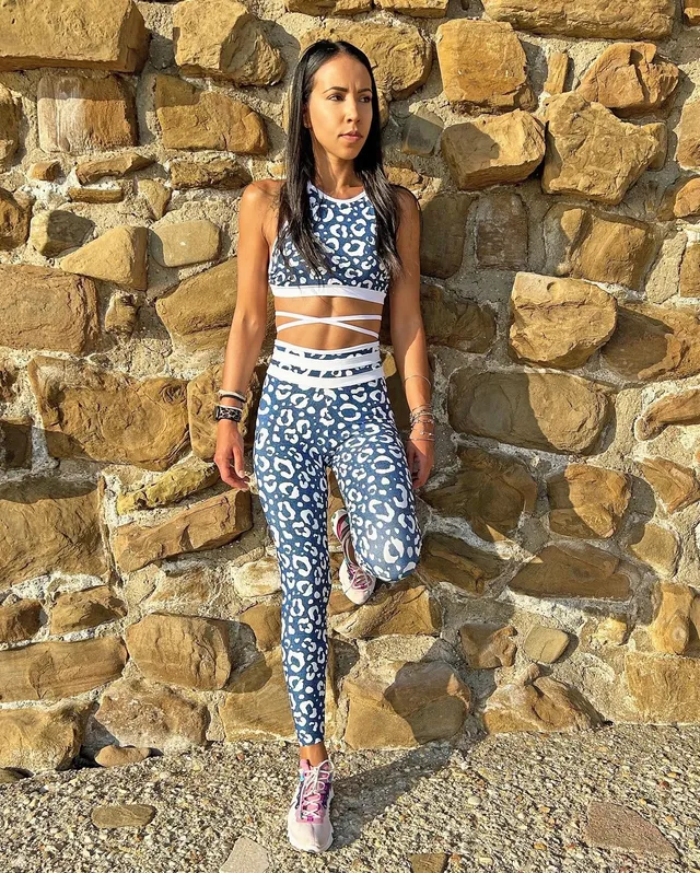 VB Denim legging effetto denim traspirante