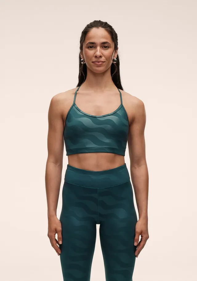 Casall Sleek Strappy Sports Bra reggiseno ocean supporto medio