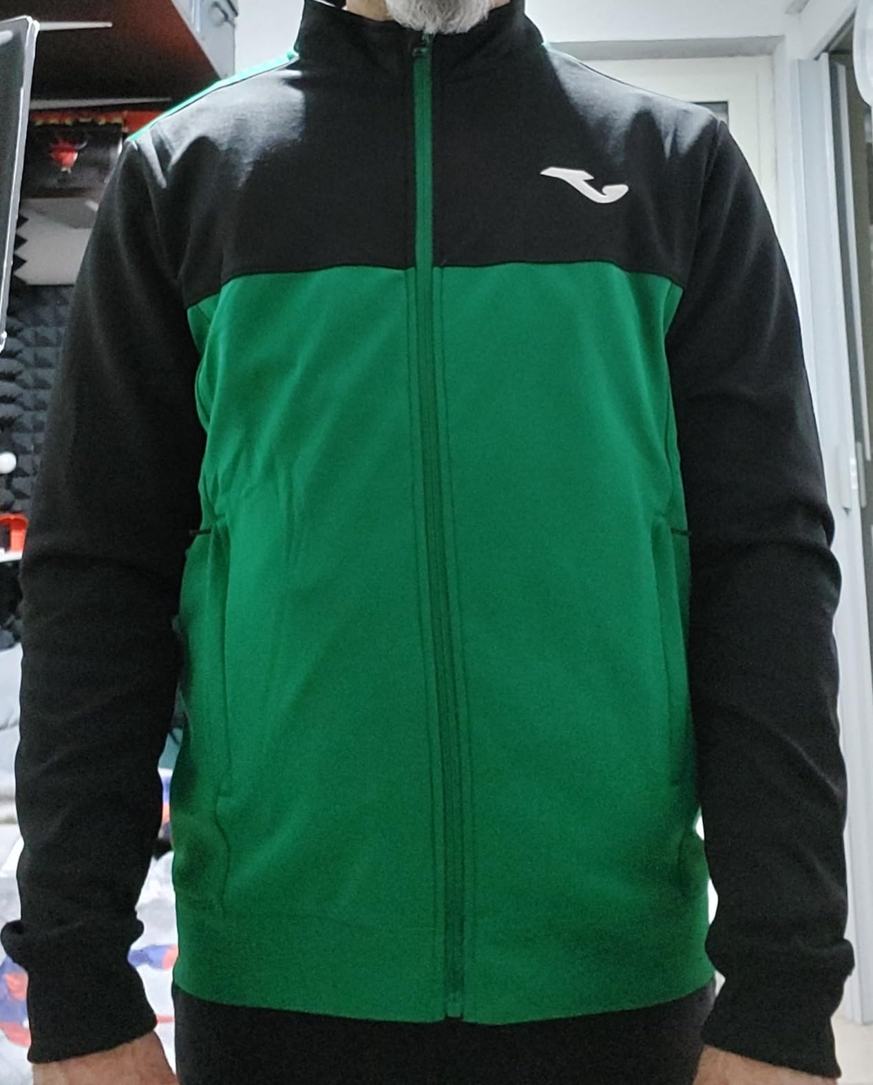 Joma Winner Felpa con Zip Bordeaux 3XL in Pile