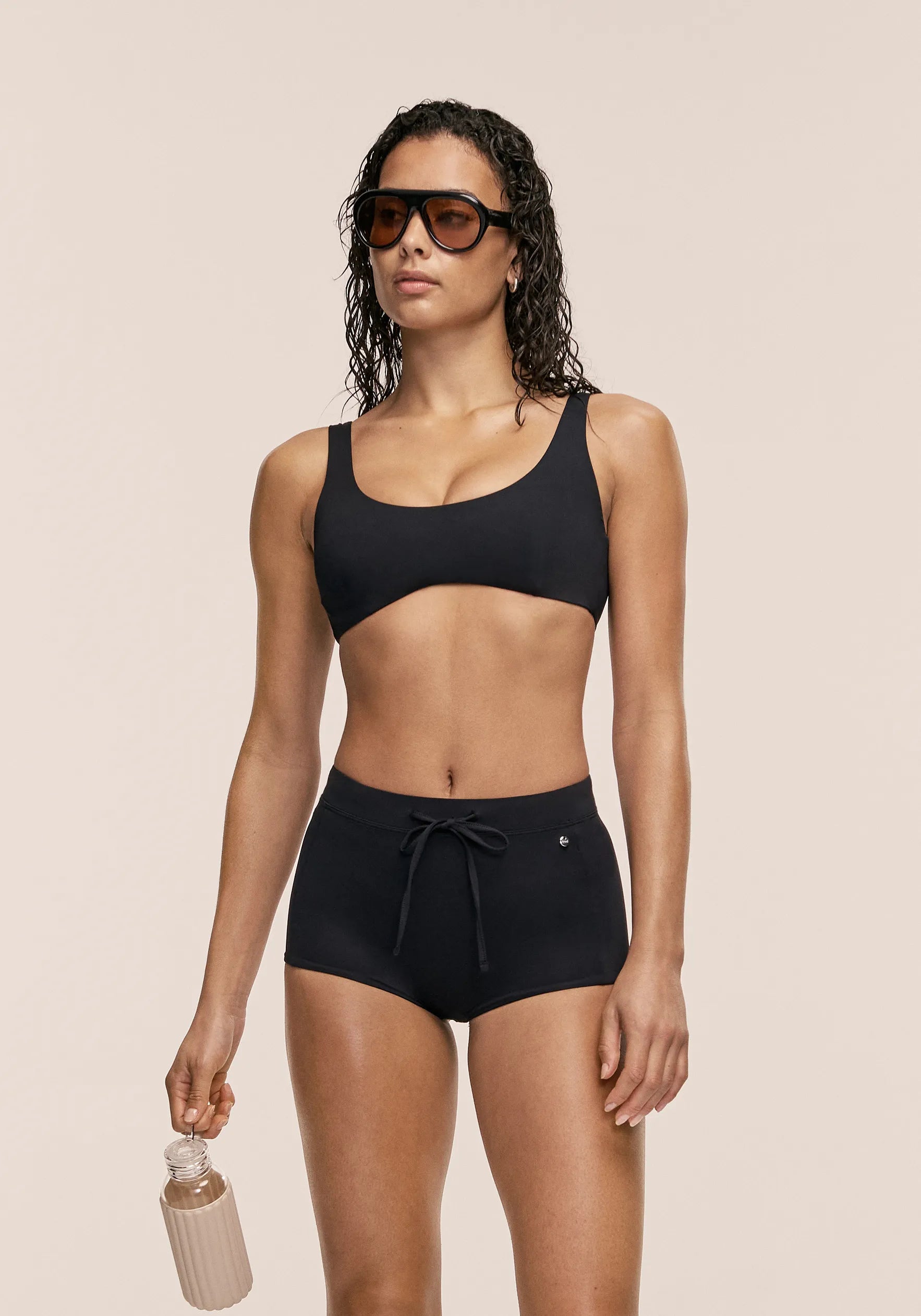 Casall Vibrant U-shape top bikini nero