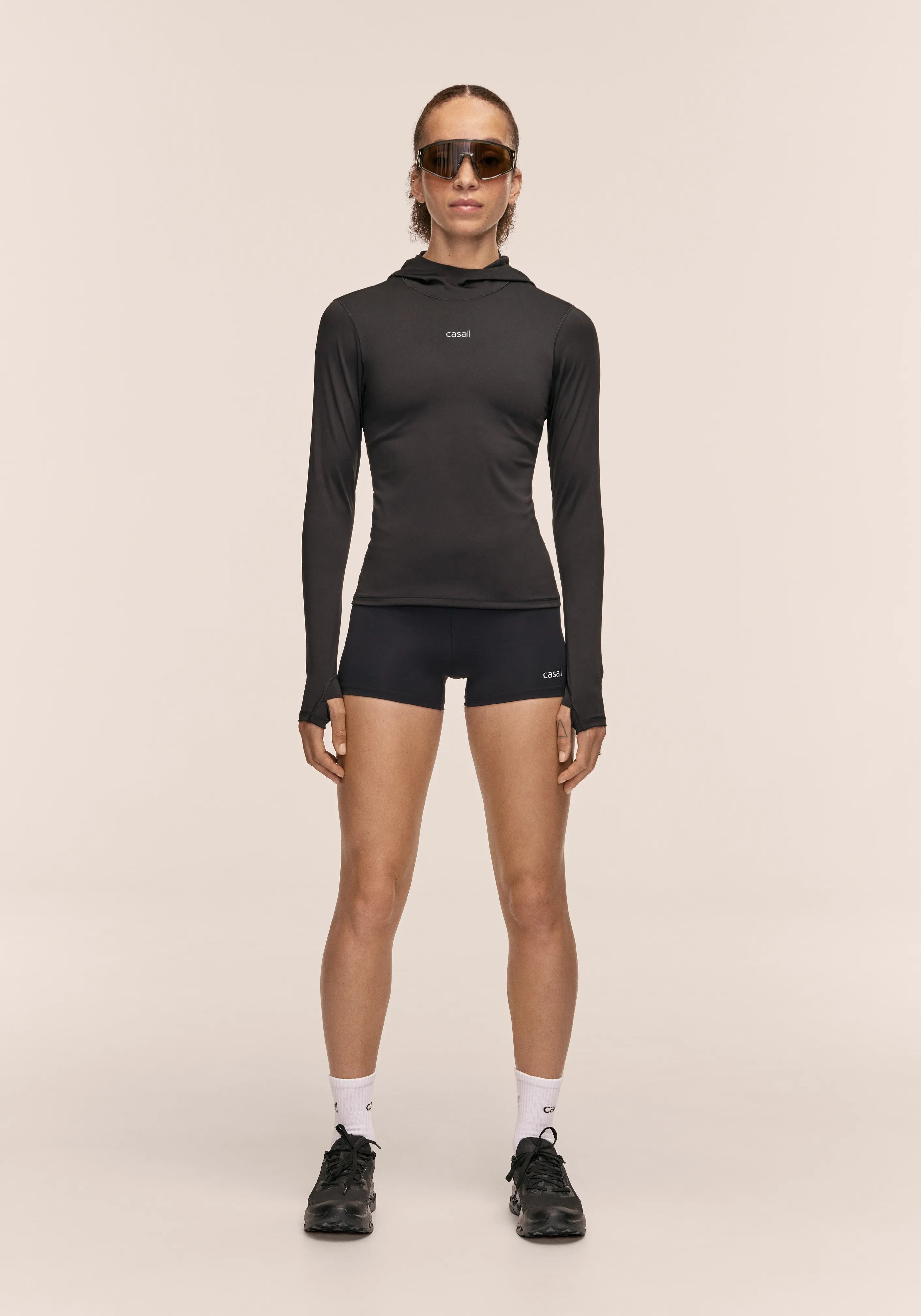 Casall Performance Running Hotpants shorts running neri compressivi