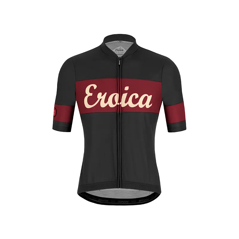 L'Eroica Ruby maglia bici grigia in lana