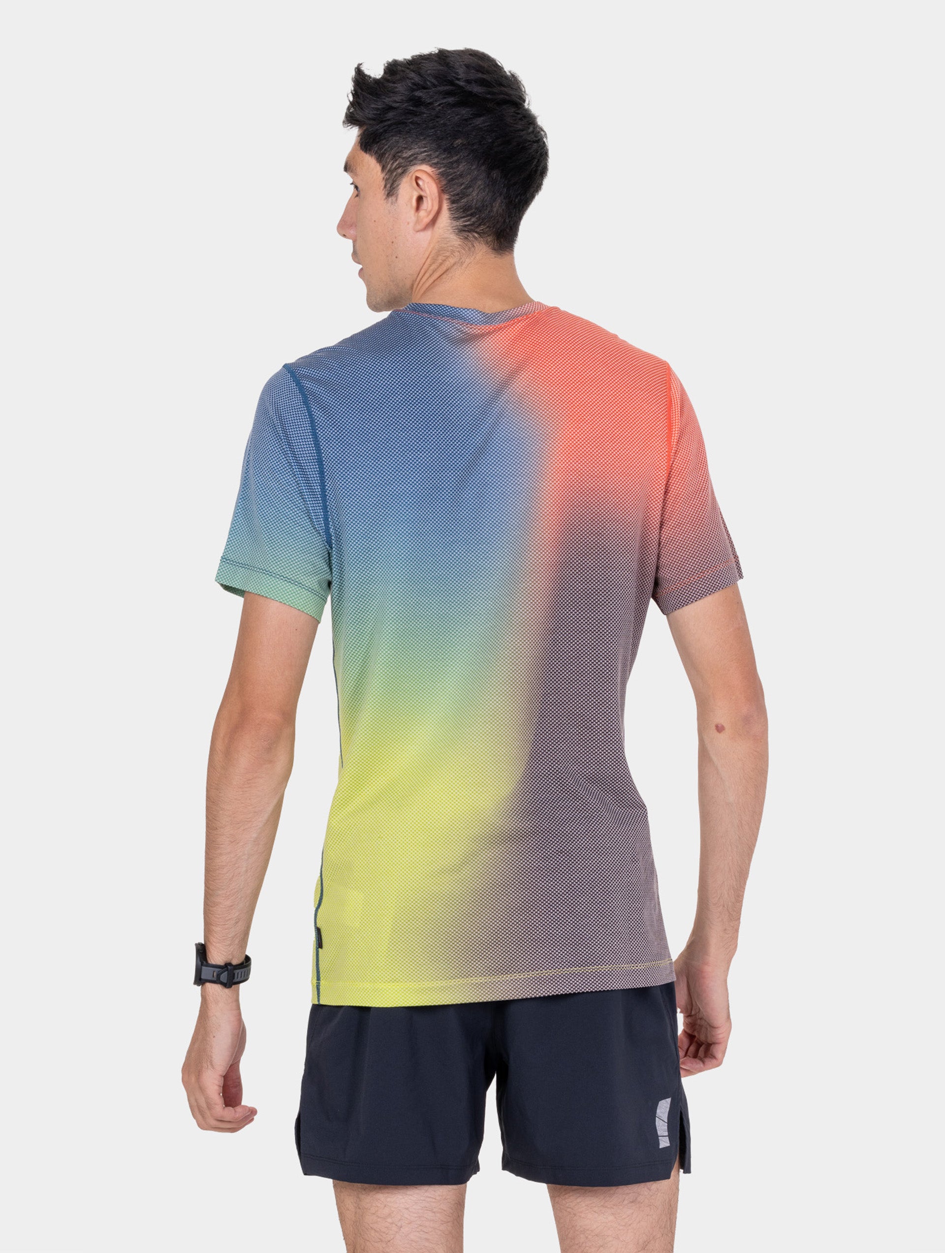 Ronhill Tech Golden Hour t-shirt running Ronhill Red fresca
