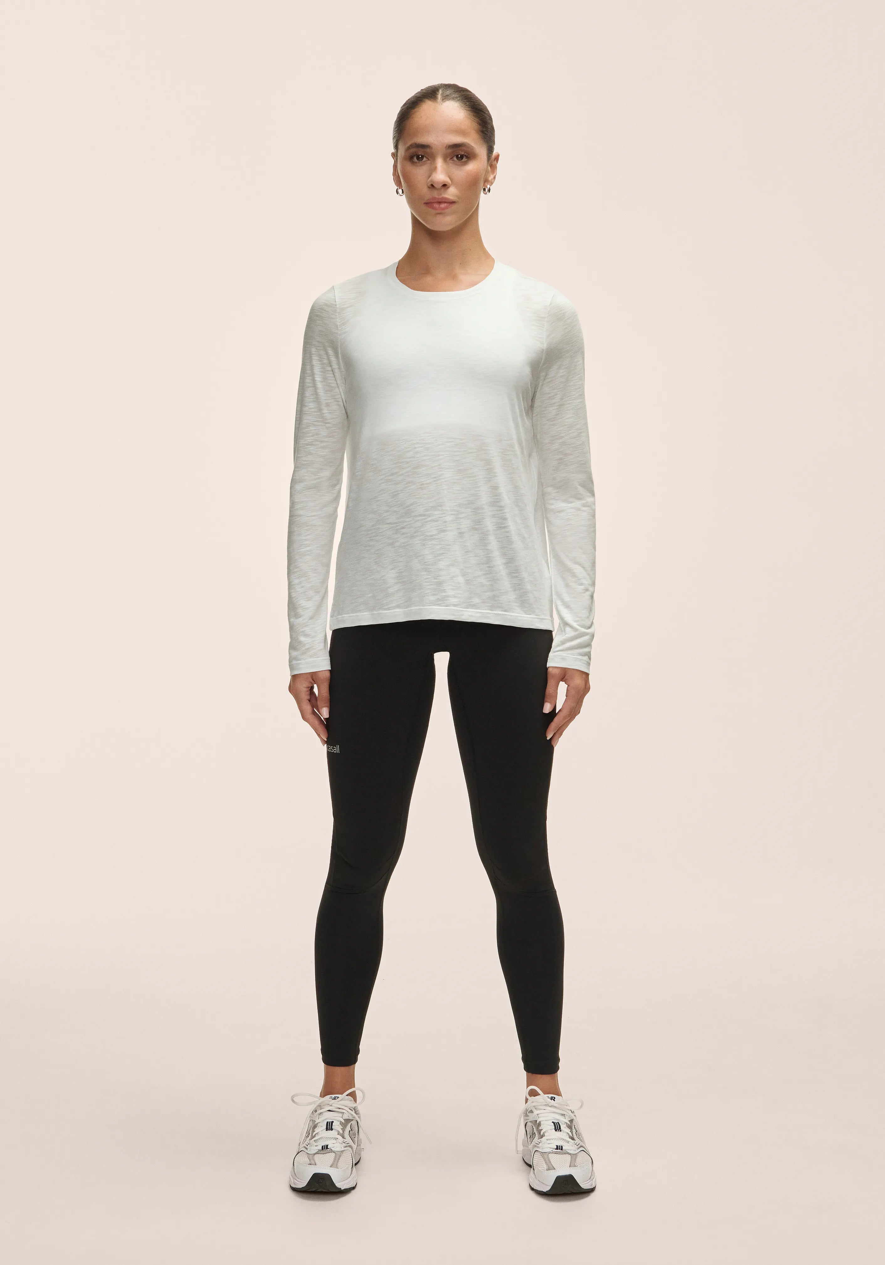 Casall Soft Texture Long Sleeve maglia misty green yoga