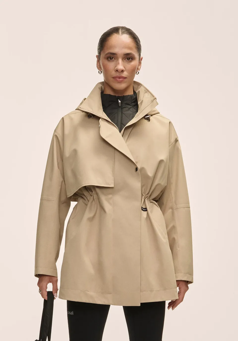 Casall Scandi Trench giacca antipioggia sand beige impermeabile