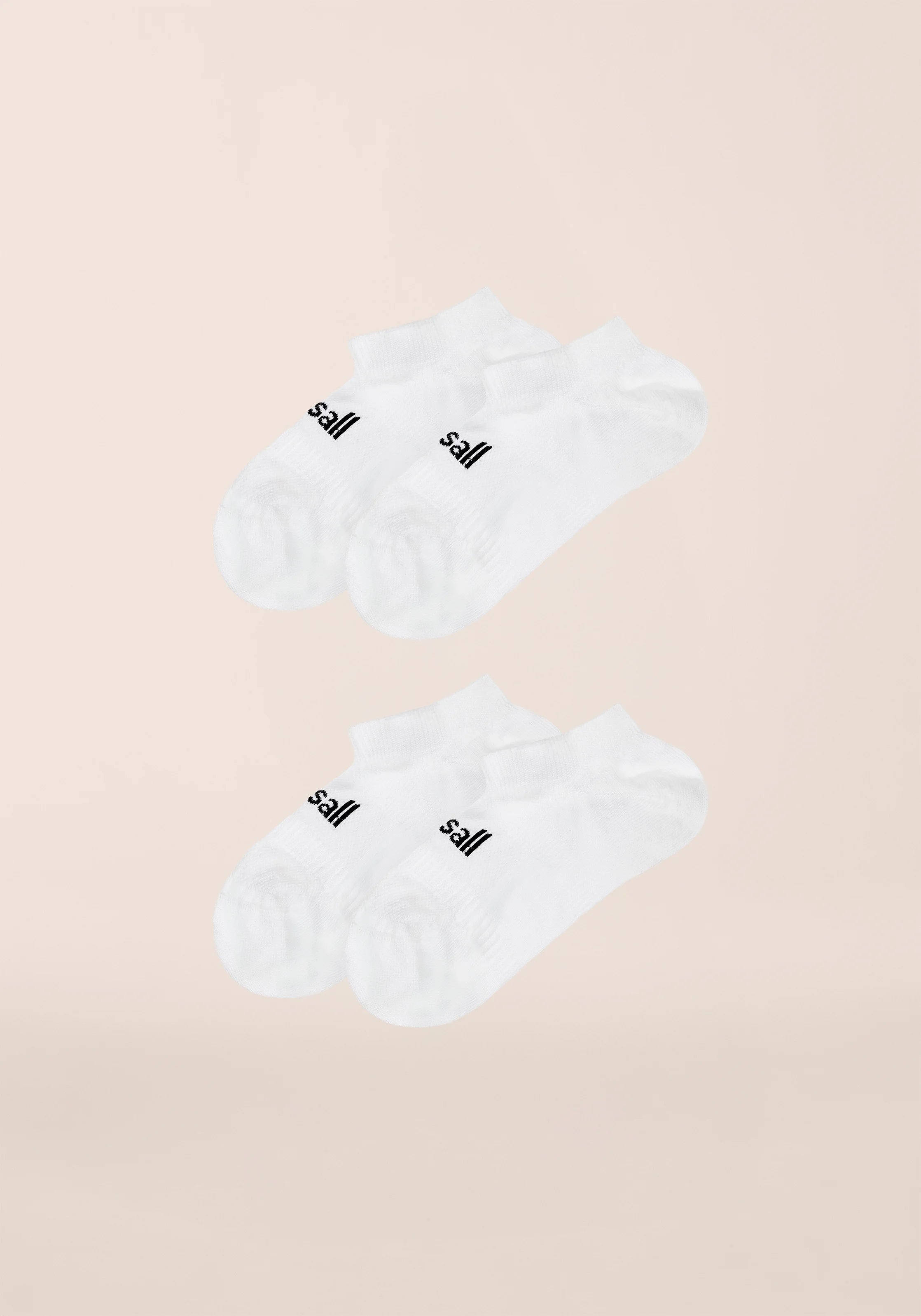 Casall Training Sock calzini bianchi 2 paia traspiranti