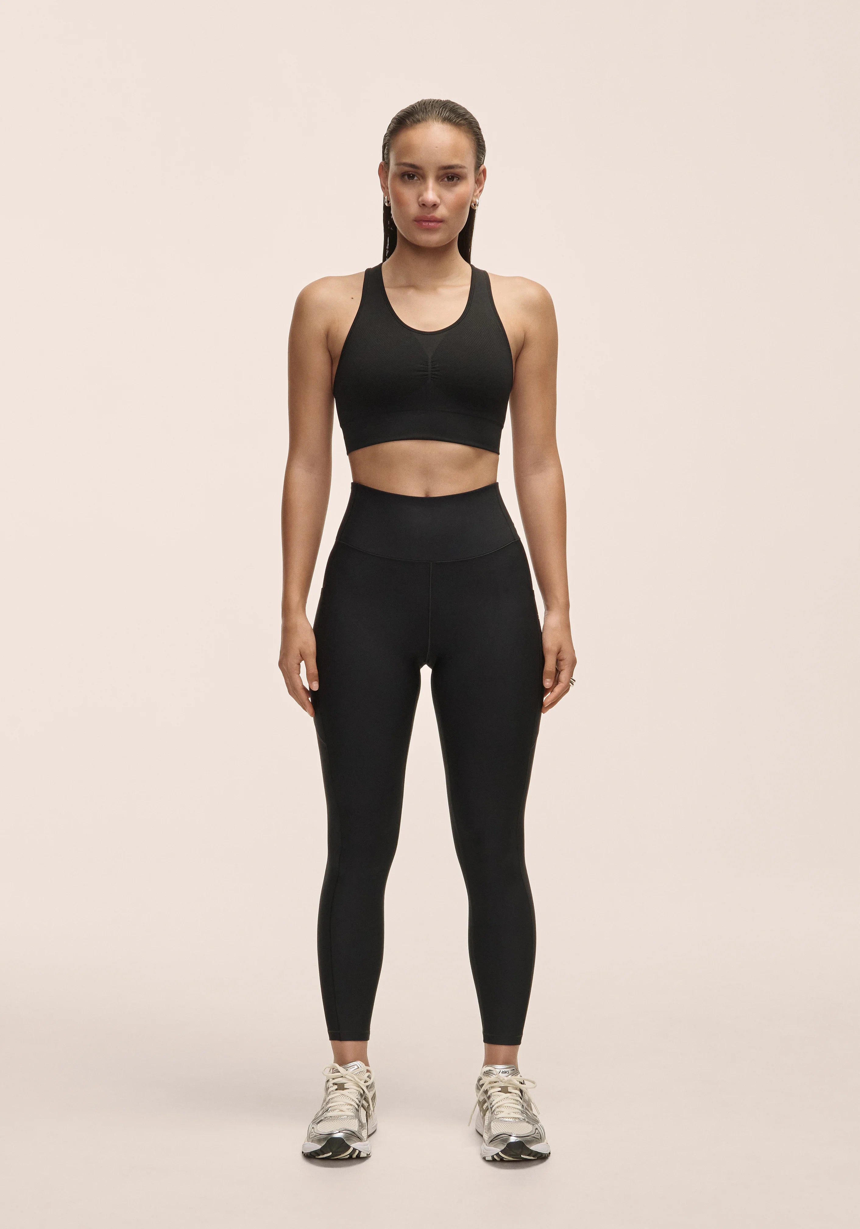 Casall Pure Pocket High Waist Tights leggings neri vita alta