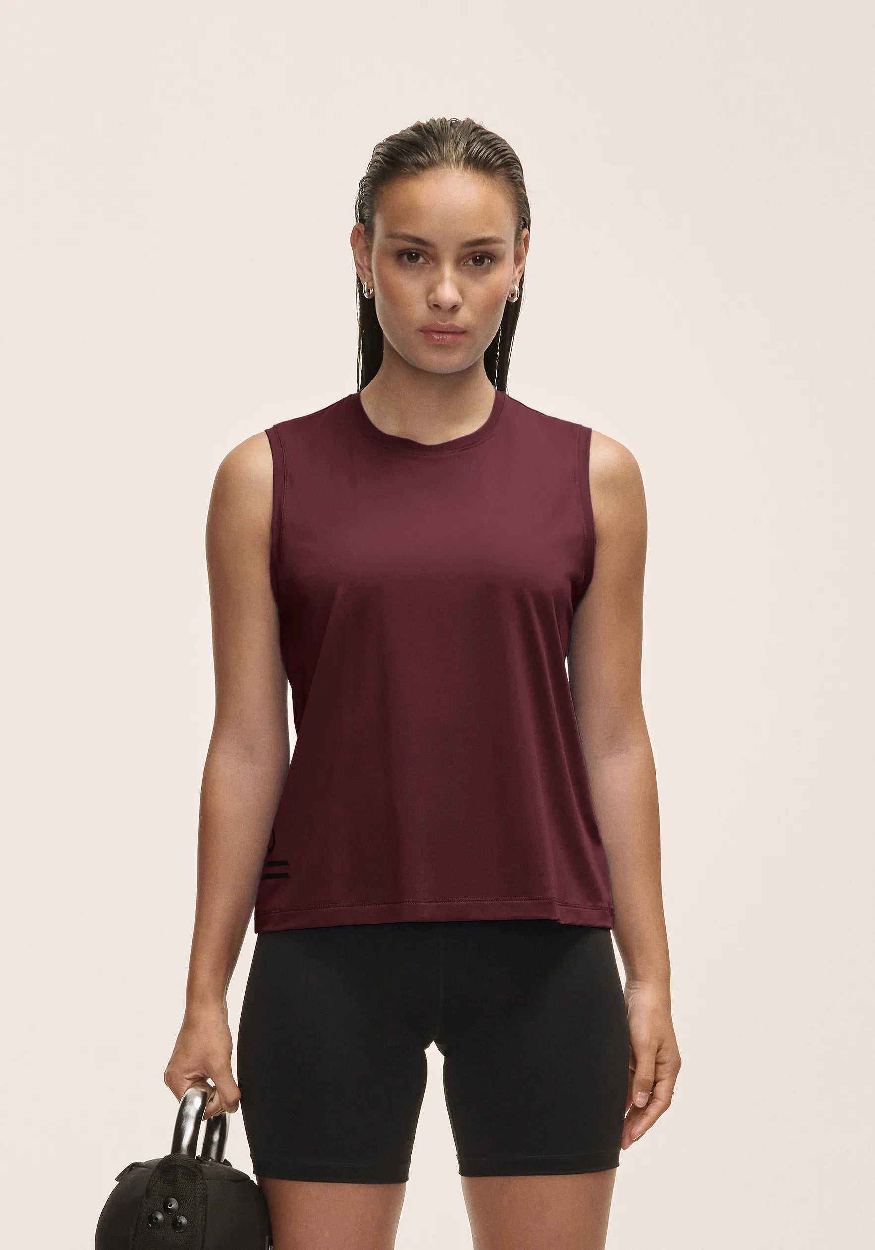 Casall Graphic Tank canotta cherry moon traspirante