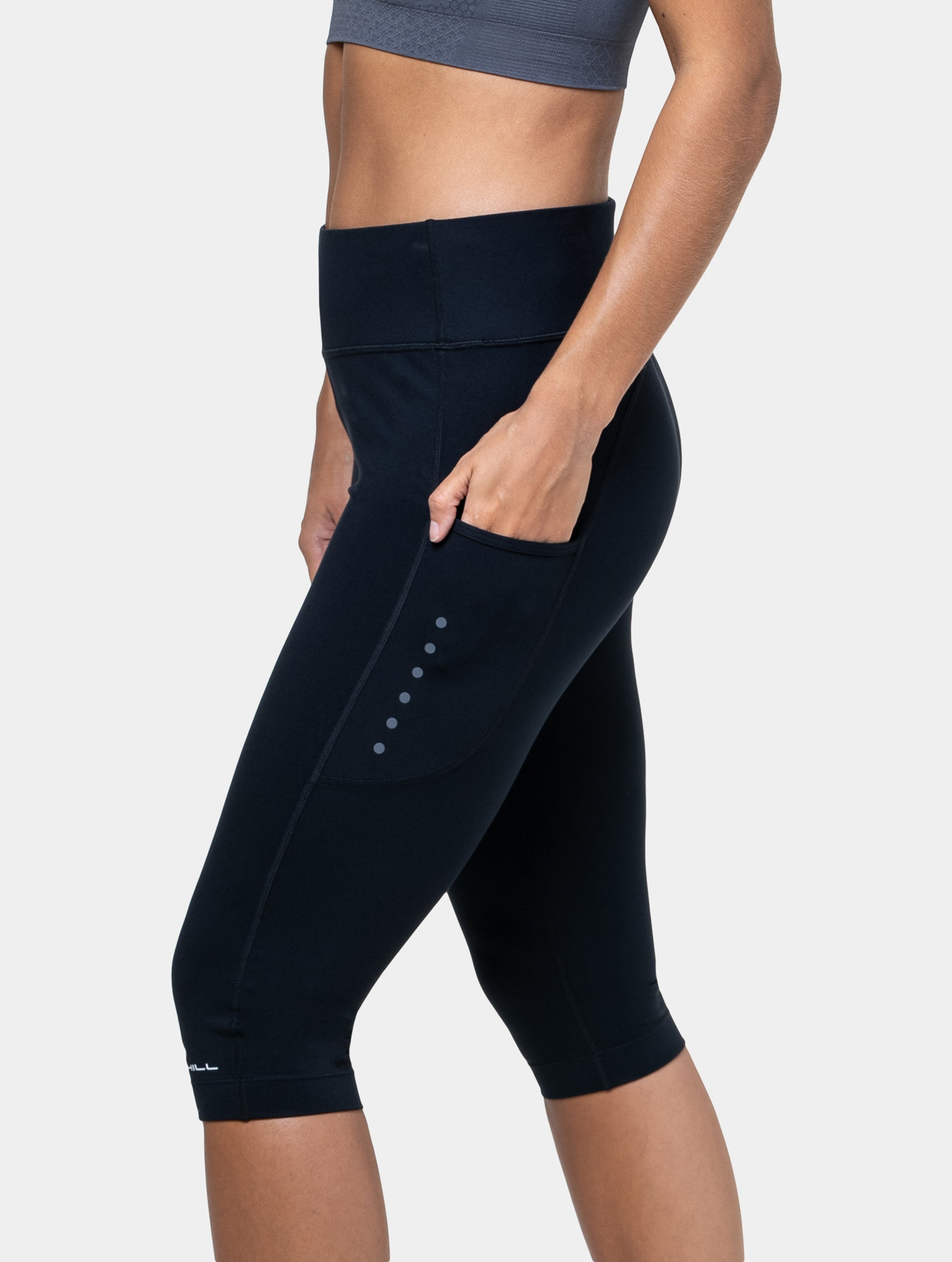 Ronhill Core Capri leggings running 3/4 neri donna