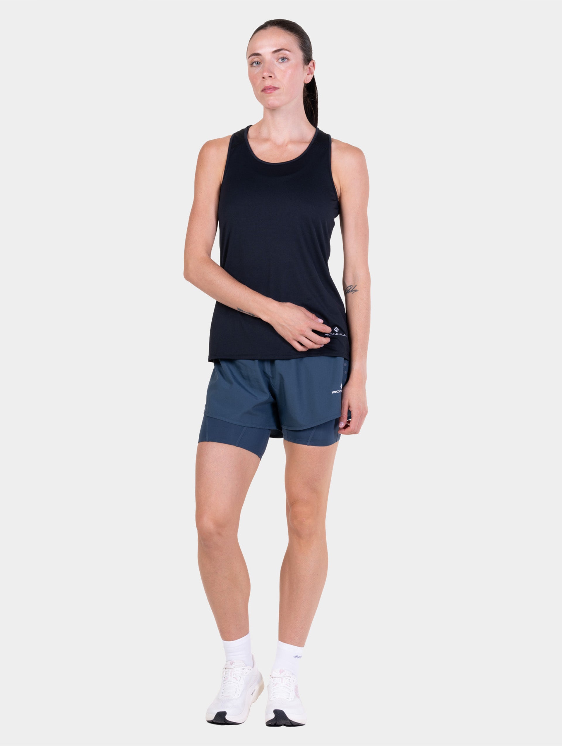 Ronhill Core Vest canotta running donna nera traspirante