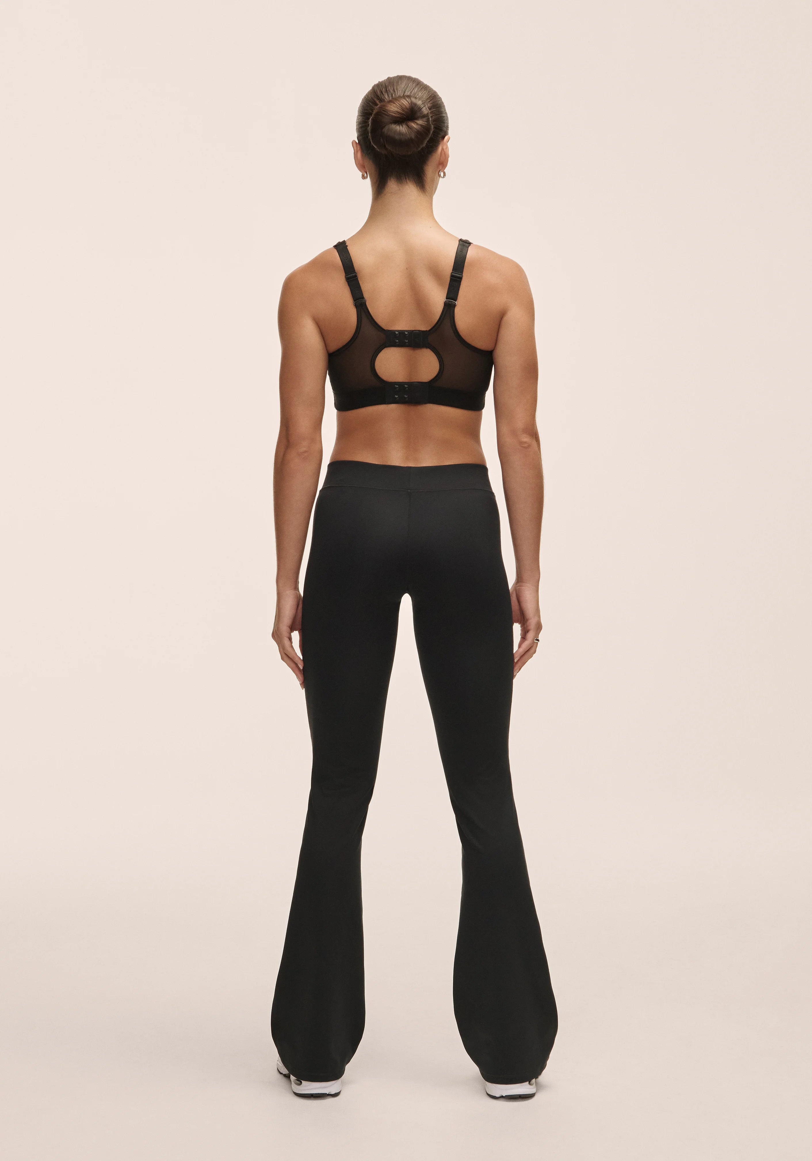 Casall Flare Low Waist Pantaloni Yoga Neri Vita Bassa