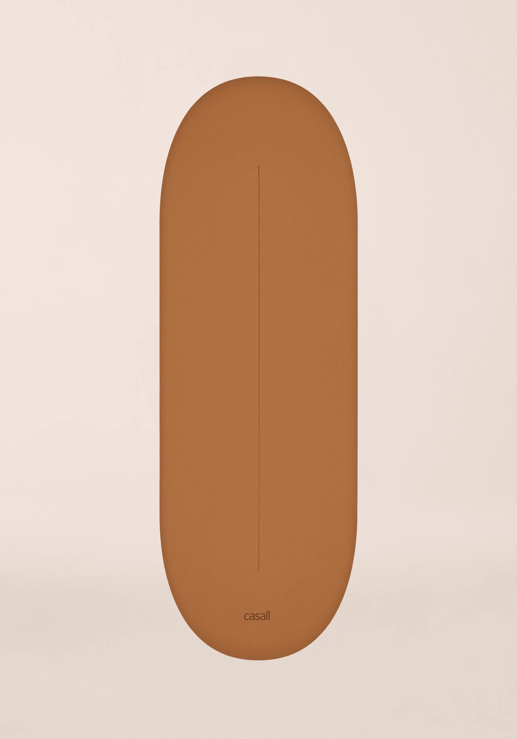 Casall Grip & Cushion III Oval 5mm tappetino yoga marrone antiscivolo