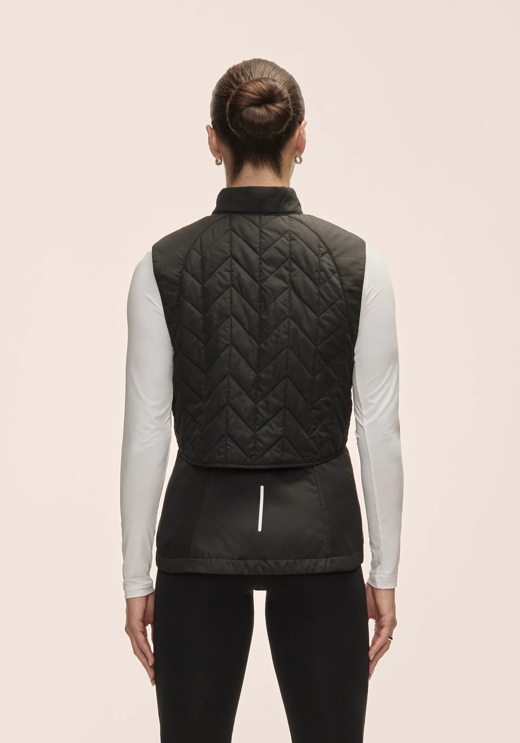 Casall Quilted Running Vest gilet nero antivento