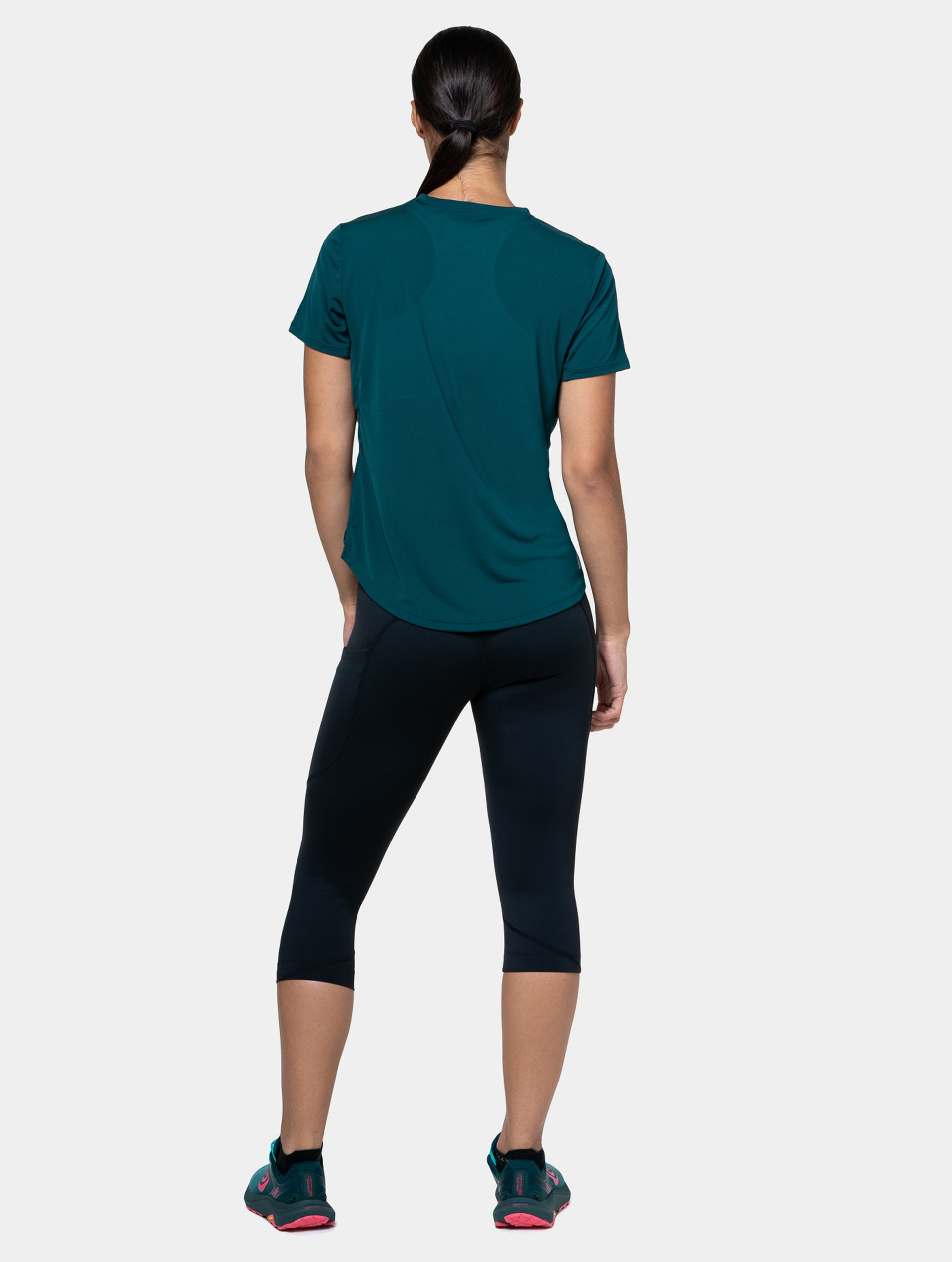 Ronhill Tech Capri leggings running neri all black