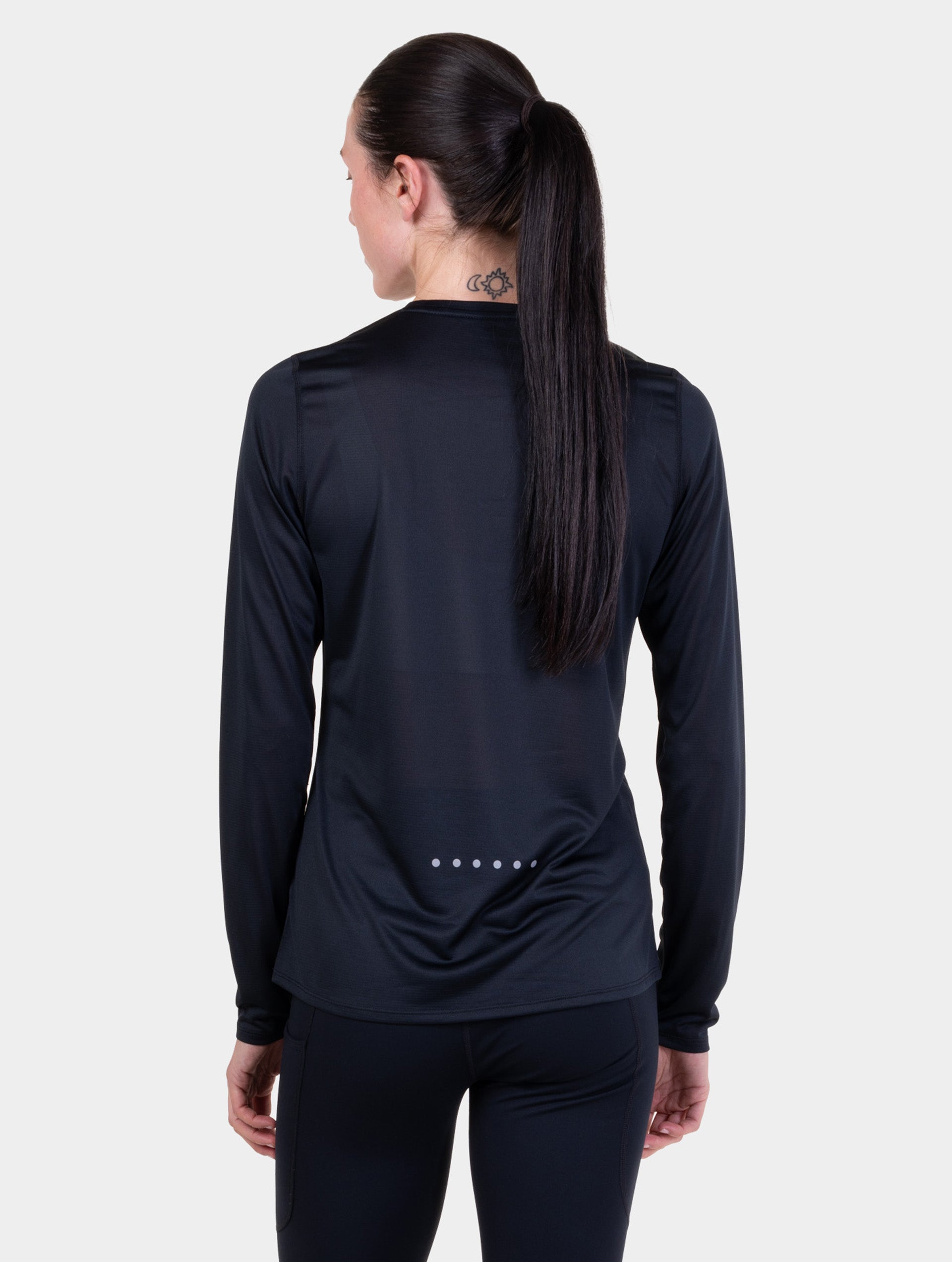 Ronhill Core maglia running manica lunga donna Nero traspirante
