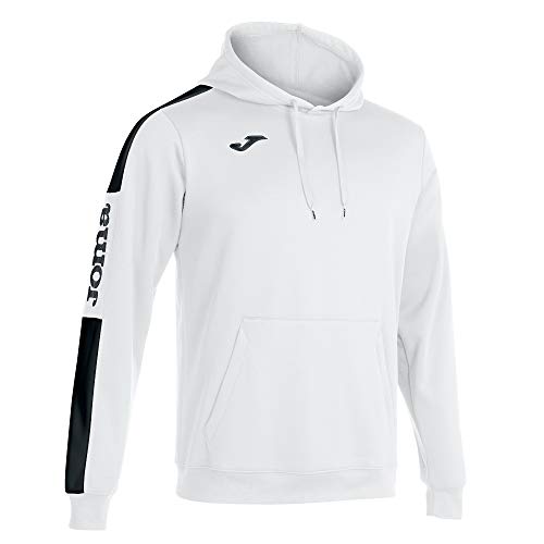 Joma Academy IV felpa cappuccio uomo bianco nero
