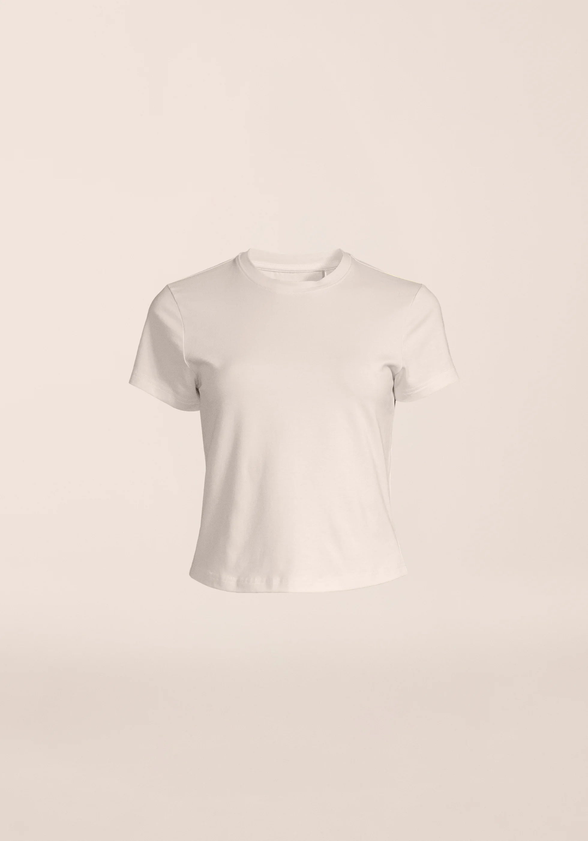 Casall Cotton Blend Slim Tee maglia bianca slim