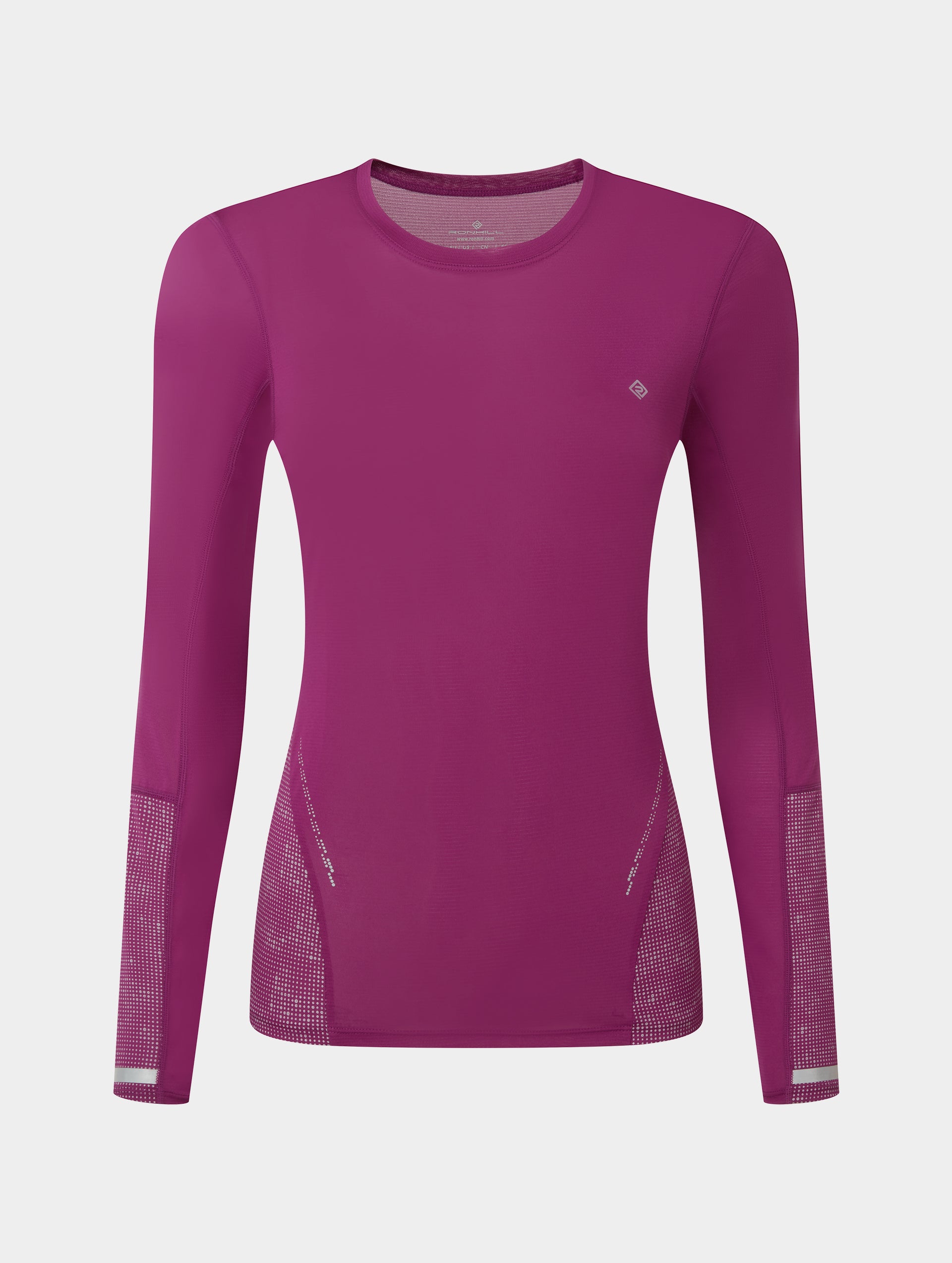 Ronhill Tech Reflect maglia donna manica lunga nera riflettente