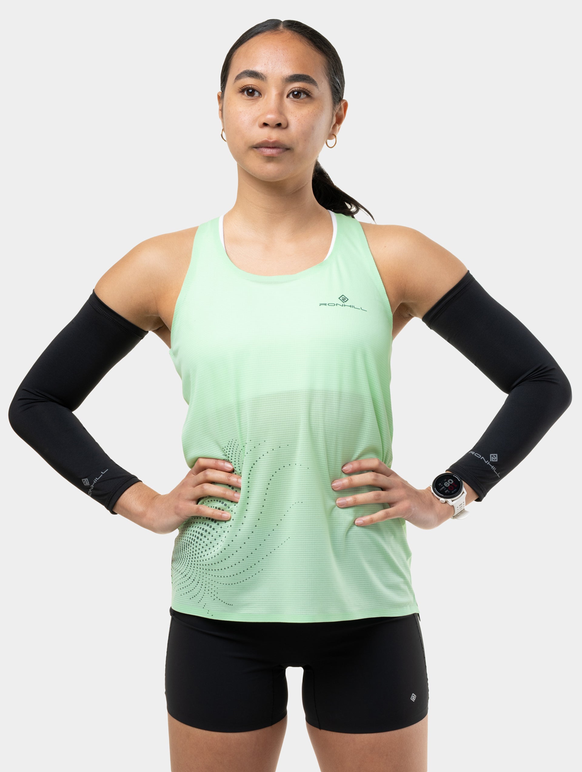 Ronhill Tech Race canotta running donna verde traspirante