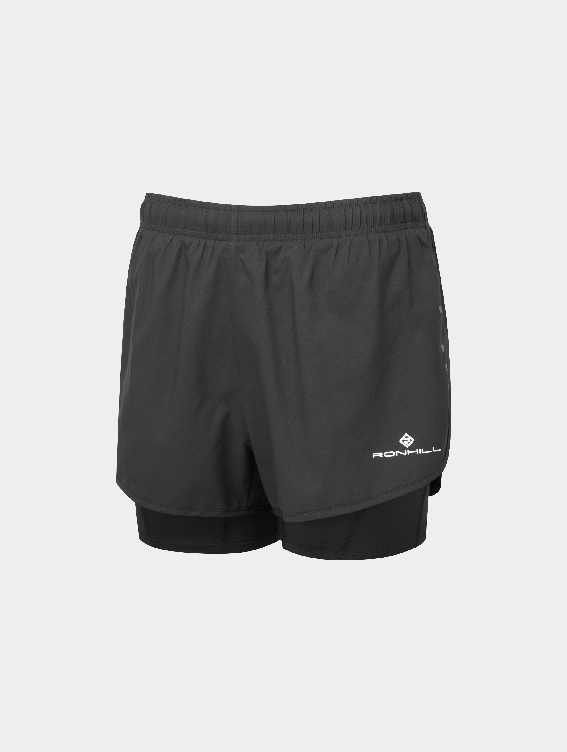 Ronhill Core Twin Short Pantaloncini Running Neri
