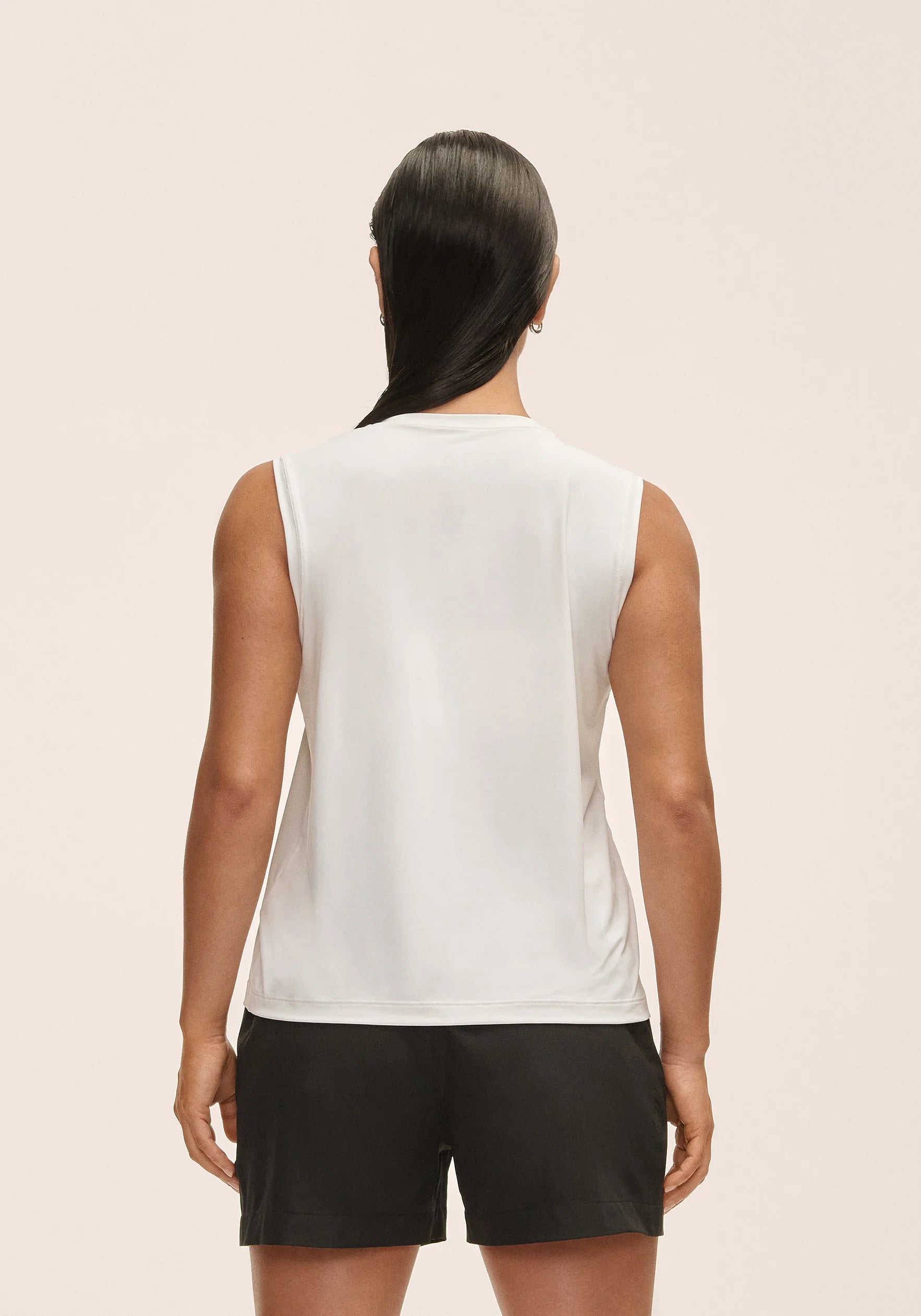 Casall Graphic Tank canotta bianca traspirante corsa