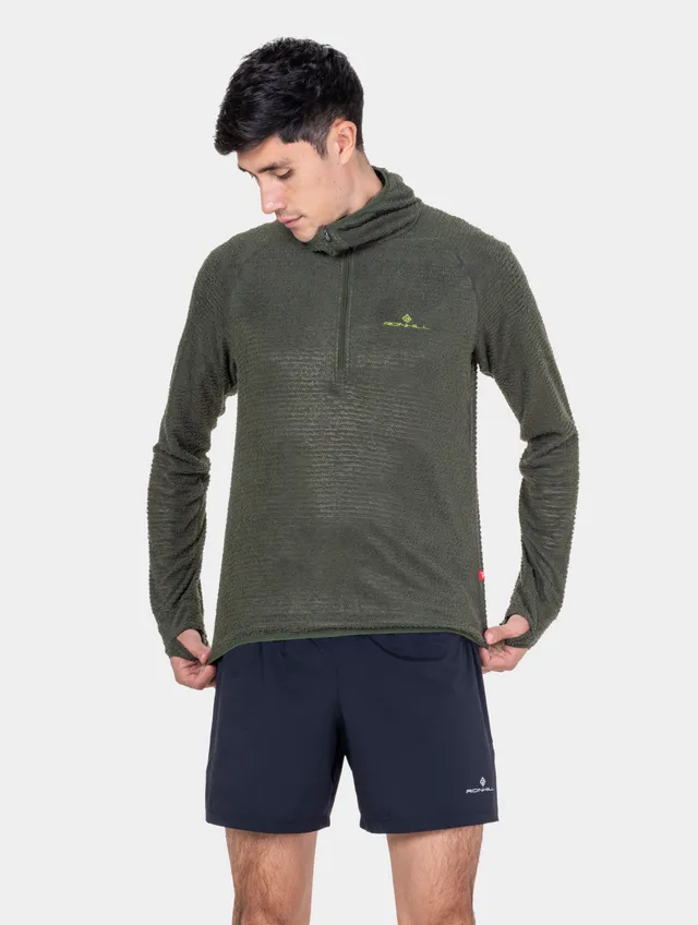 Ronhill Tech Winter Primaloft felpa running Kelp/Zest termica