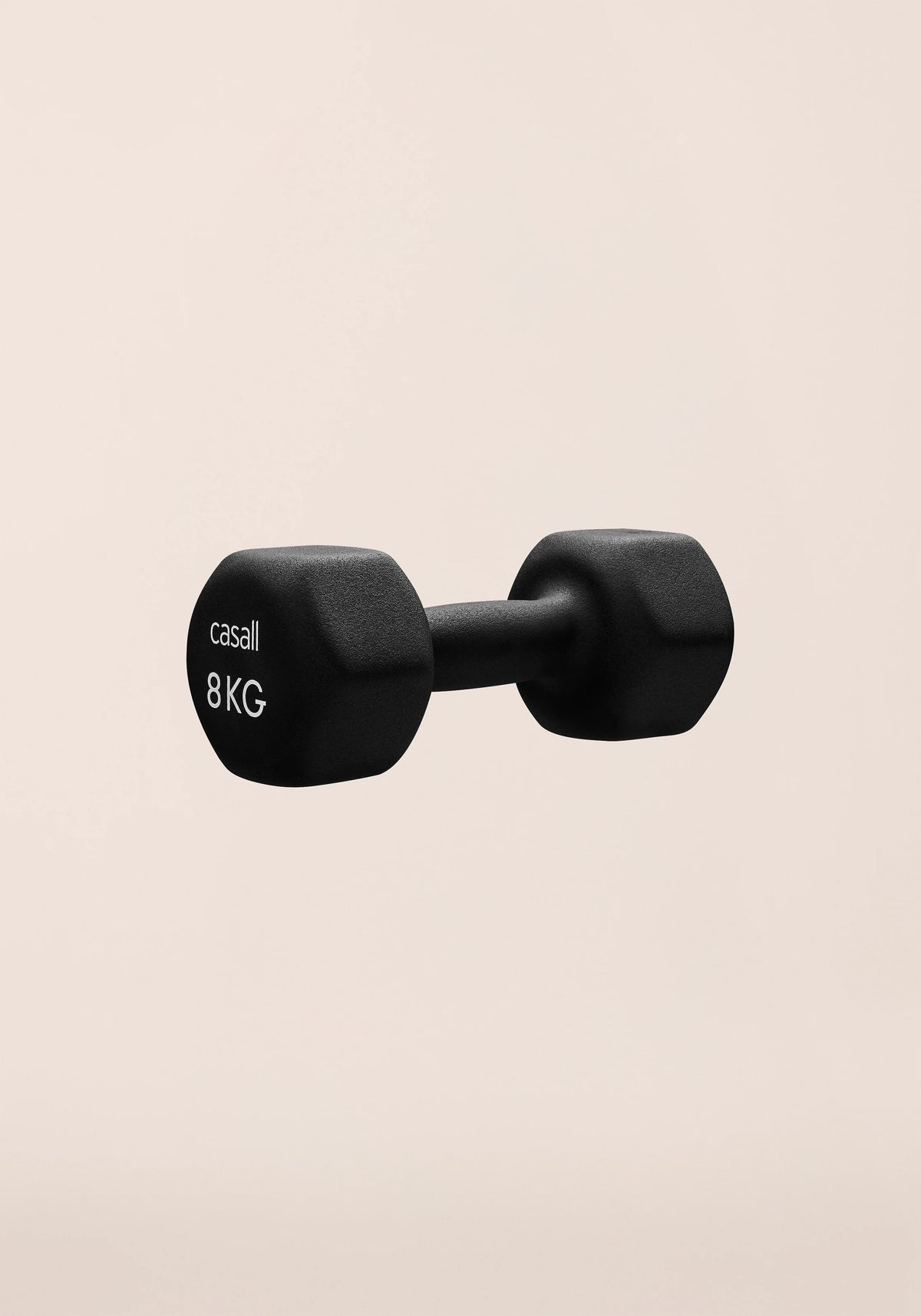 Casall Classic Dumbbell manubrio 8 kg nero neoprene