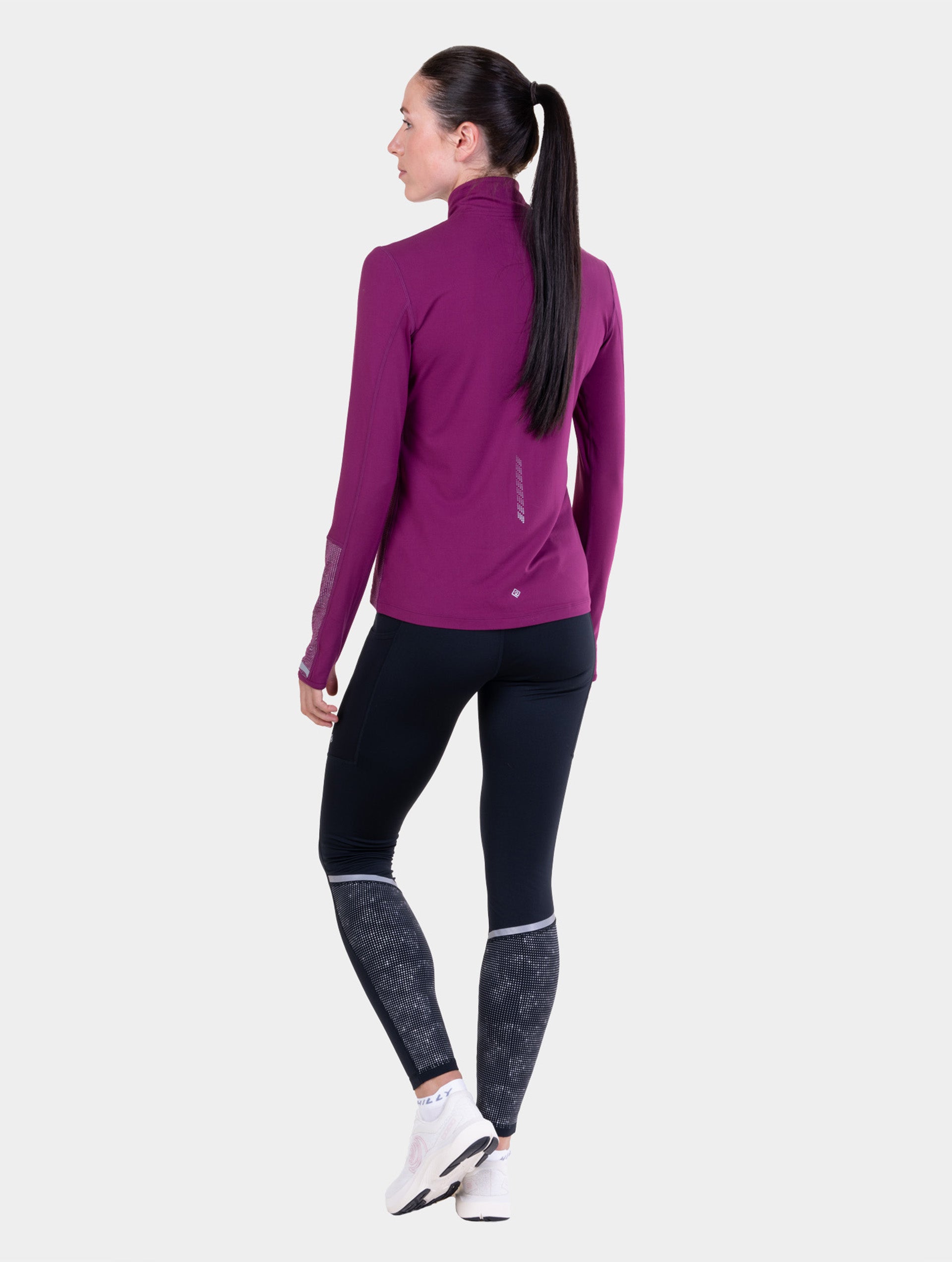 Ronhill Tech Reflect maglia running Blackcurrant manica lunga