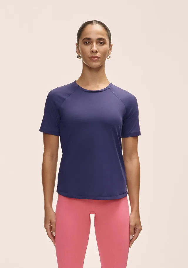 Casall Essential Tee maglietta purple eclipse traspirante