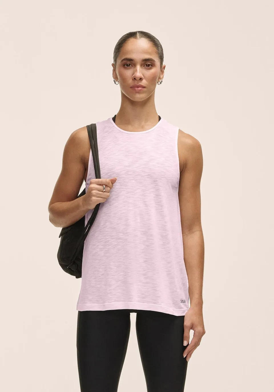 Casall Soft Texture Tank canotta lush pink in Tencel