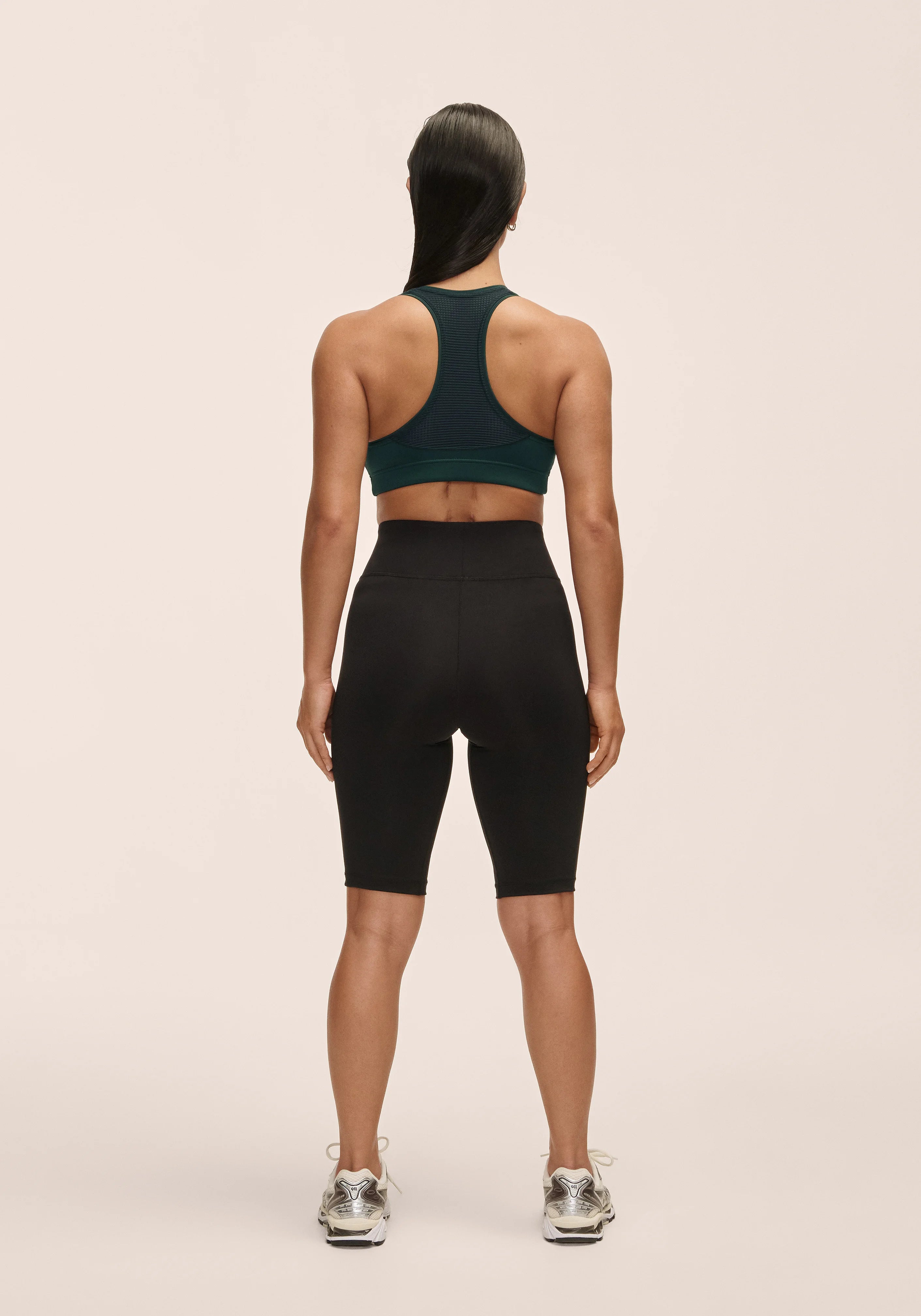 Casall Essential High Waist shorts bici nero vita alta