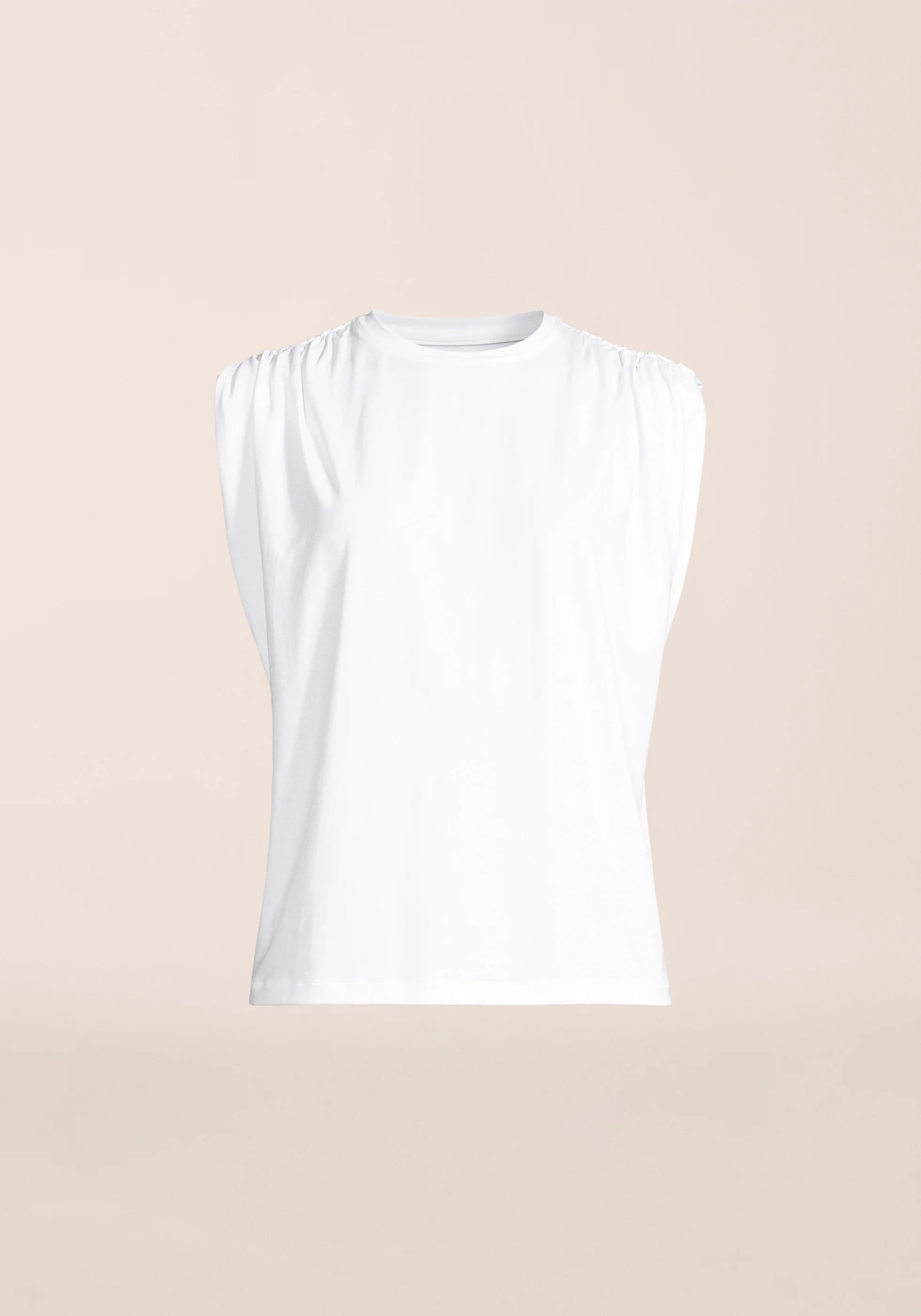 Casall Delight Shoulder Crease Tee t-shirt bianca morbida