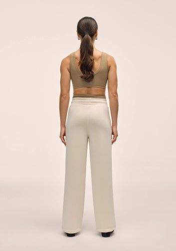 Casall Peachy Straight Leg Jogger pantaloni Lamb White