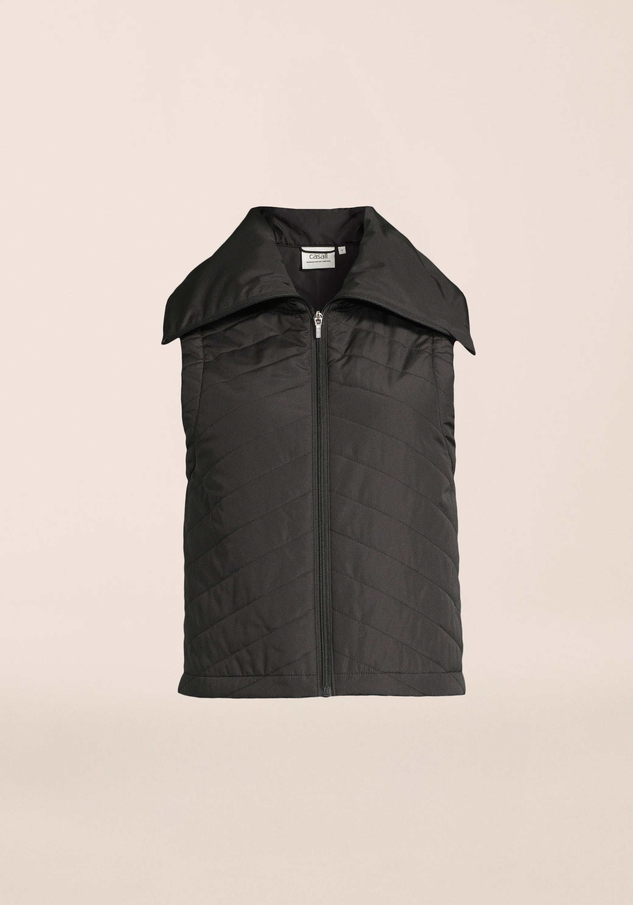 Casall Neckwarmer gilet running nero antivento