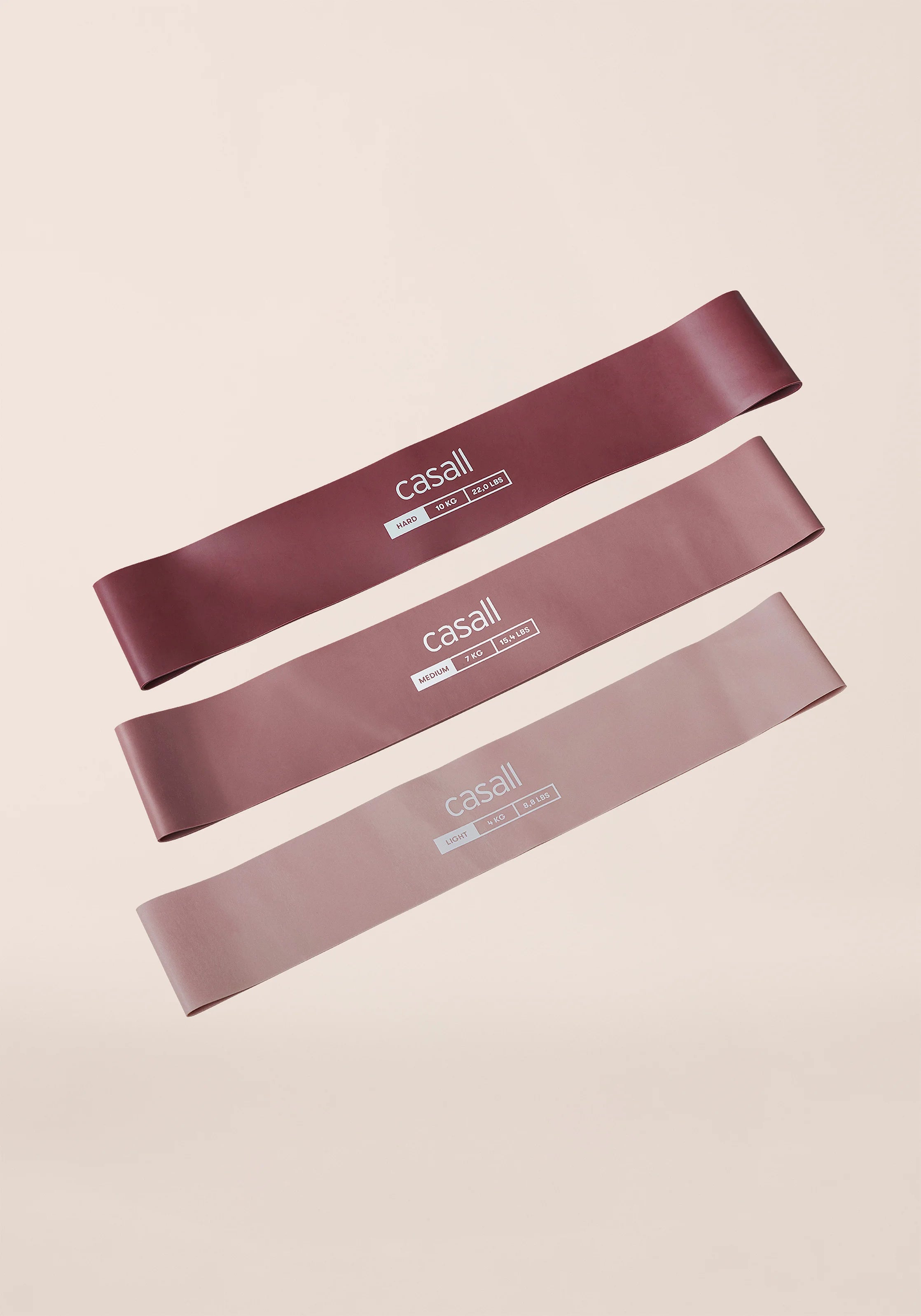 Casall Rubber Bands 3pack elastici rosa 3 pezzi