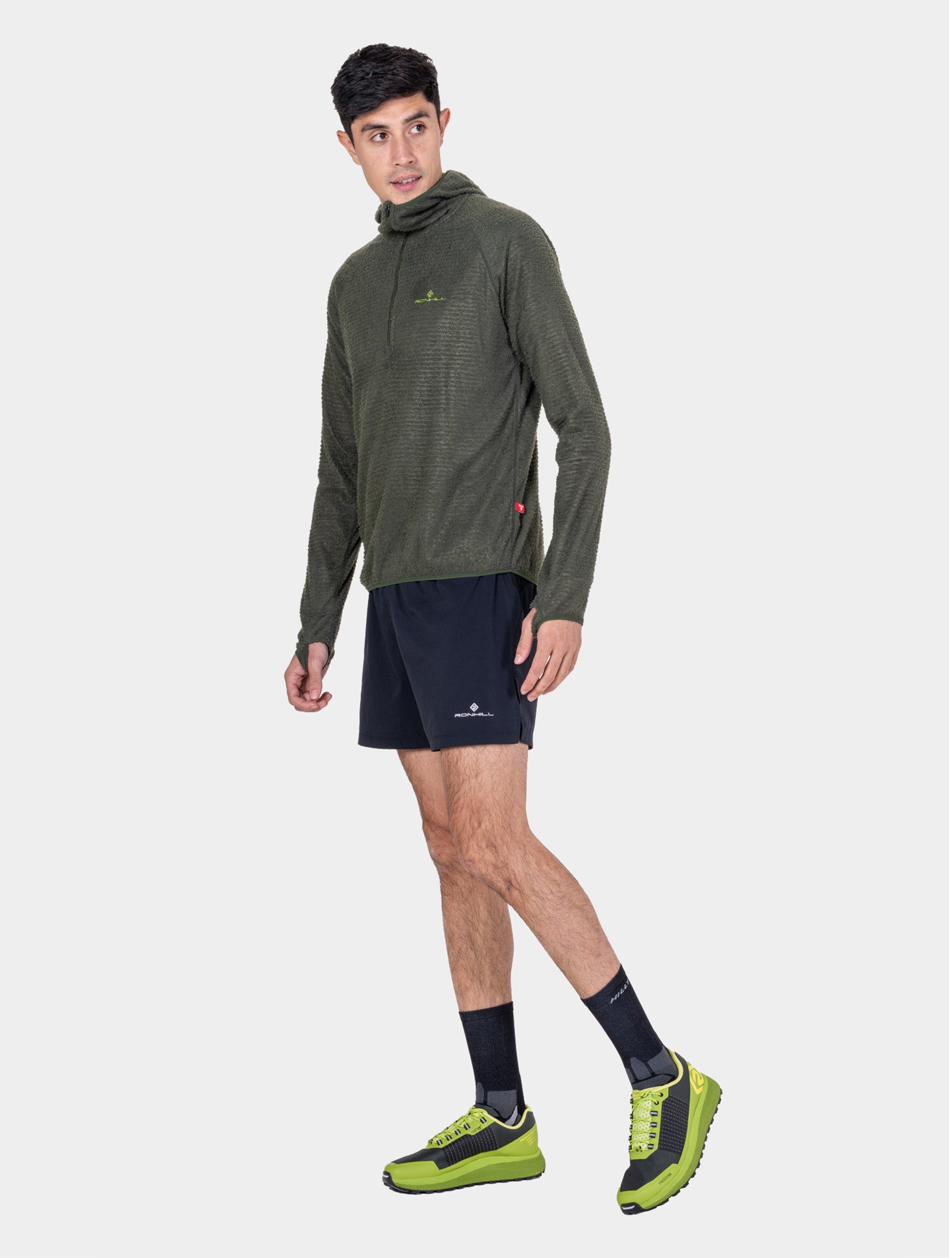 Ronhill Tech Winter Primaloft felpa running Kelp/Zest termica