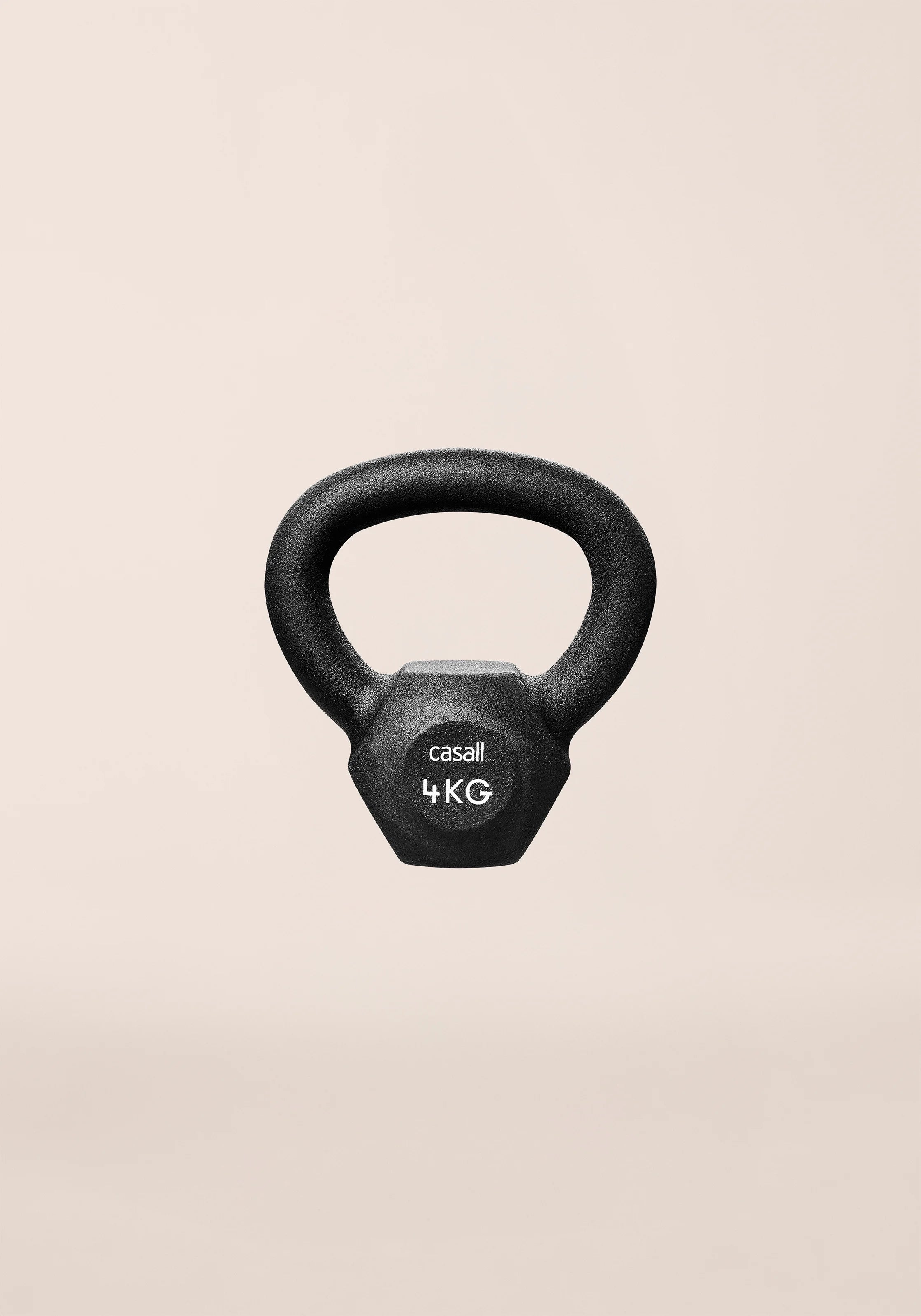 Casall Classic Kettlebell 4 kg nera in ferro