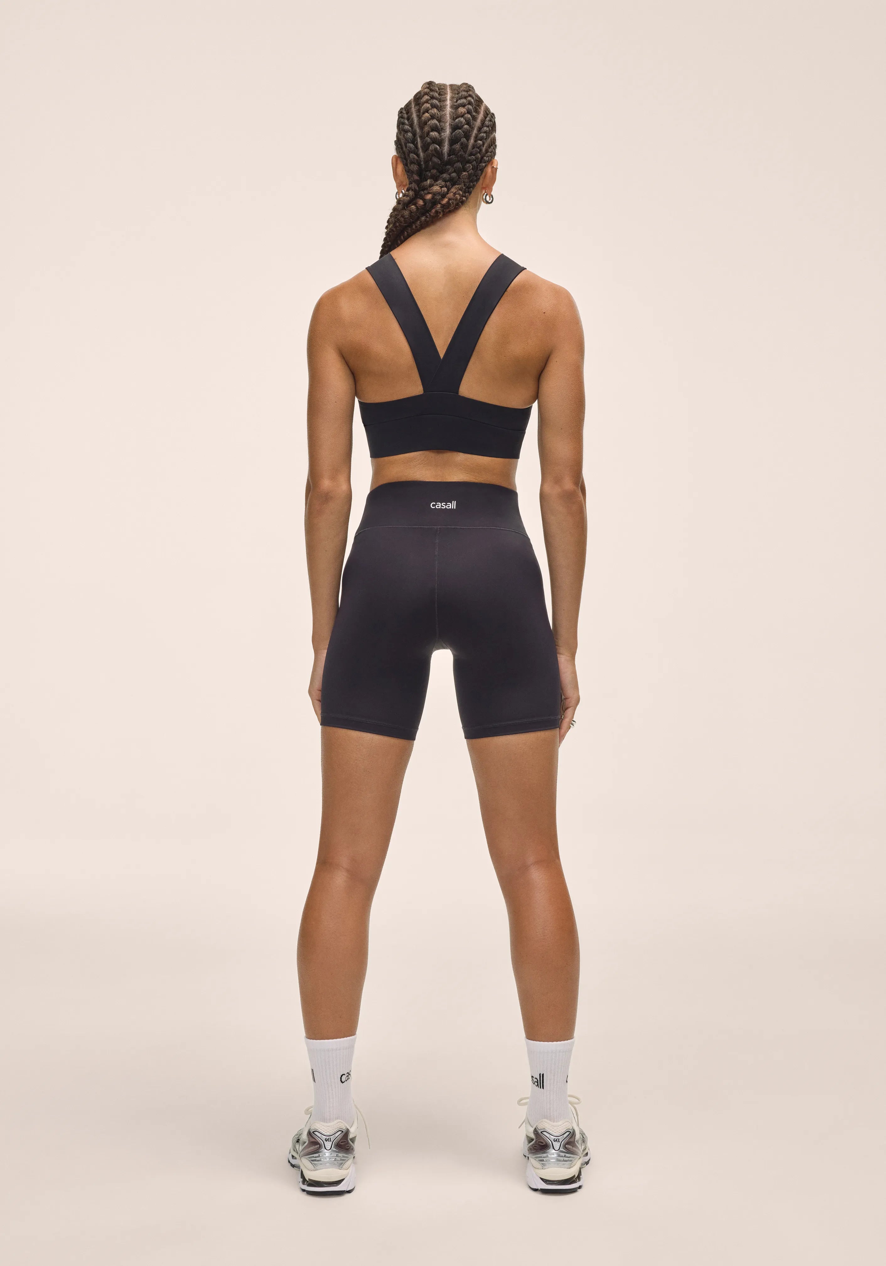 Casall Essential Biker shorts biker nero vita regolare elasticizzato