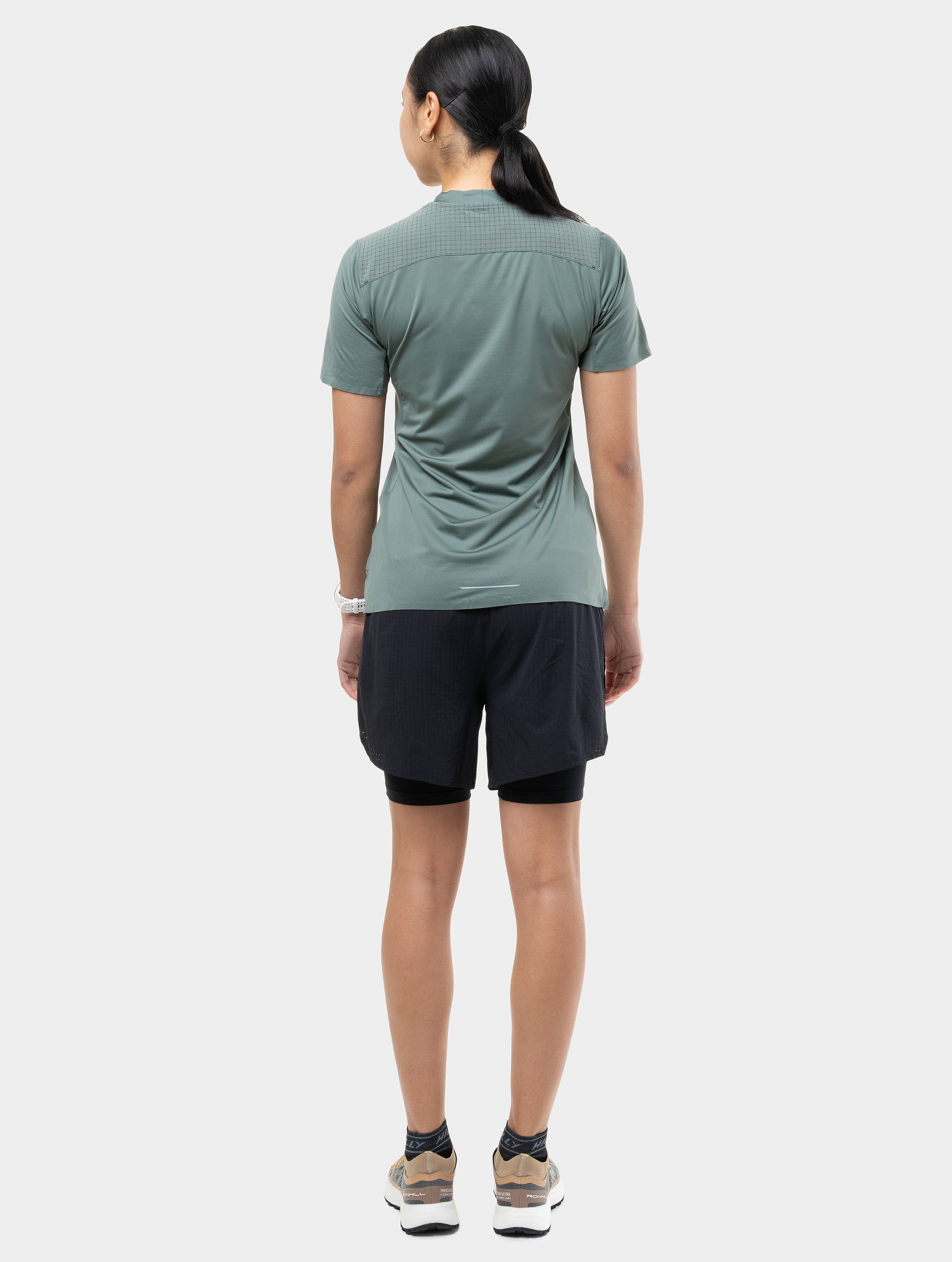 Ronhill Tech All-Terrain t-shirt trail donna verde traspirante